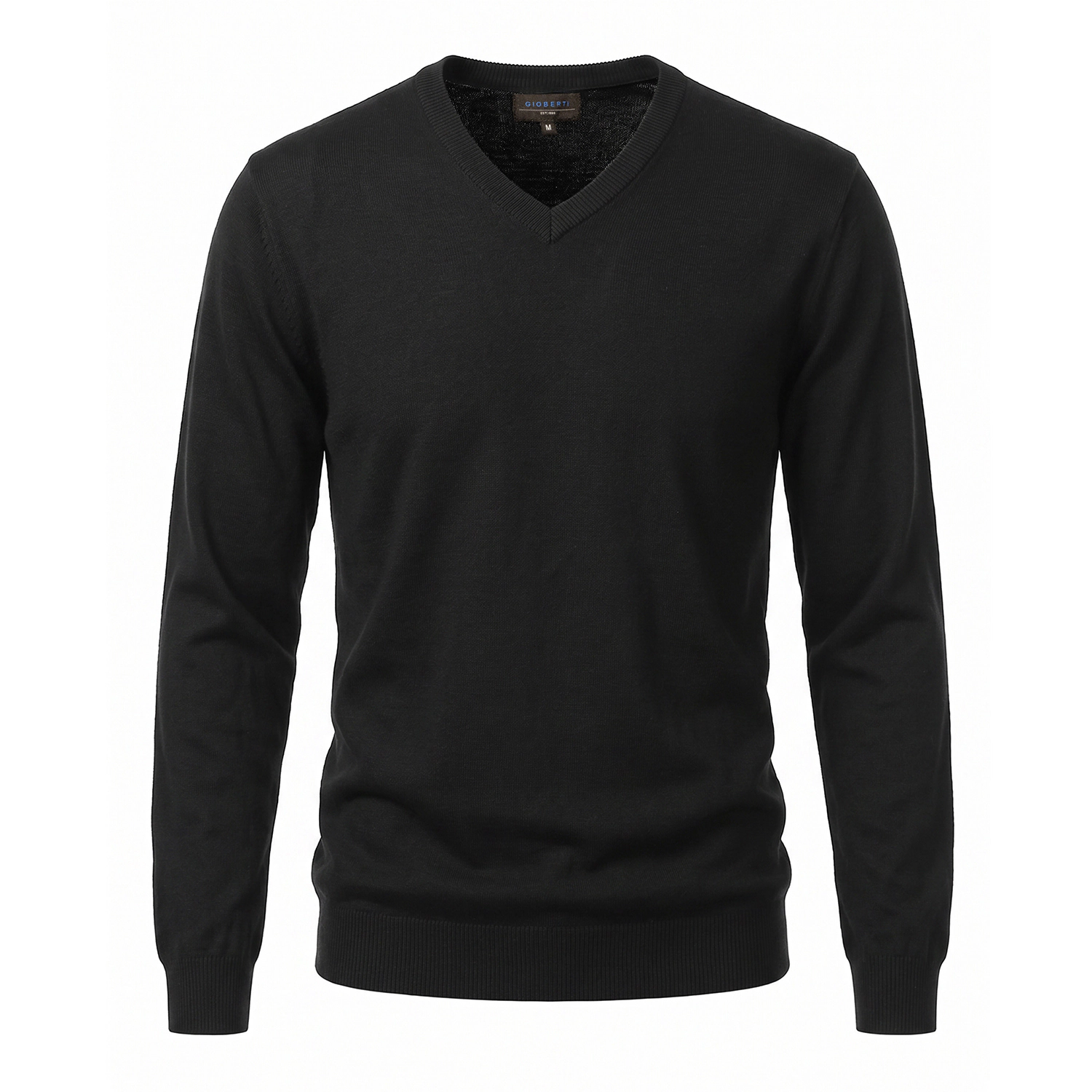 Gioberti Men's Jacquard V-Neck Pullover Sweater