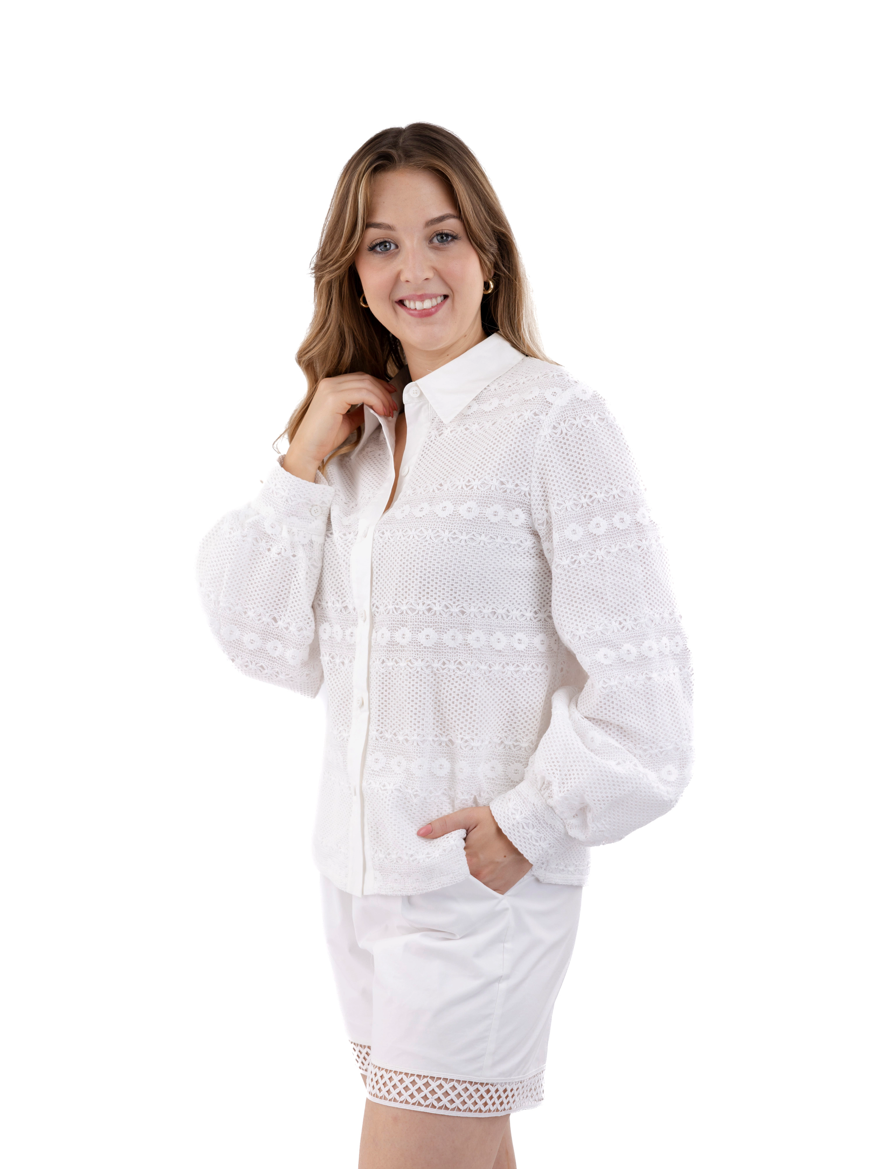 BeReal Womens Tessa White Co-Ord Set