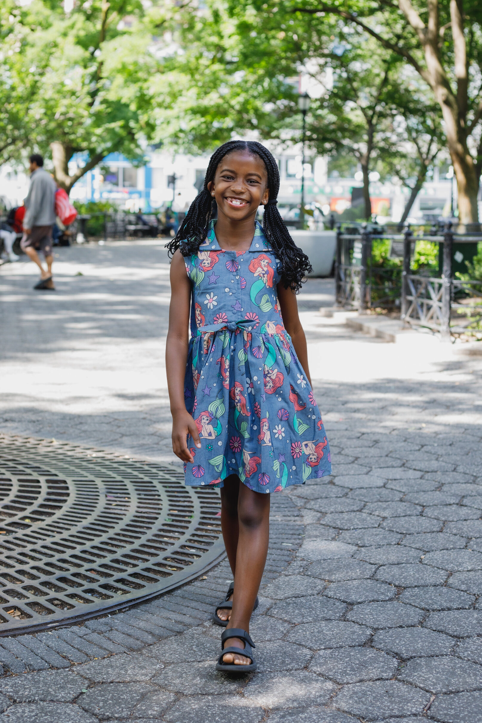 Disney Girls' Chambray Dress