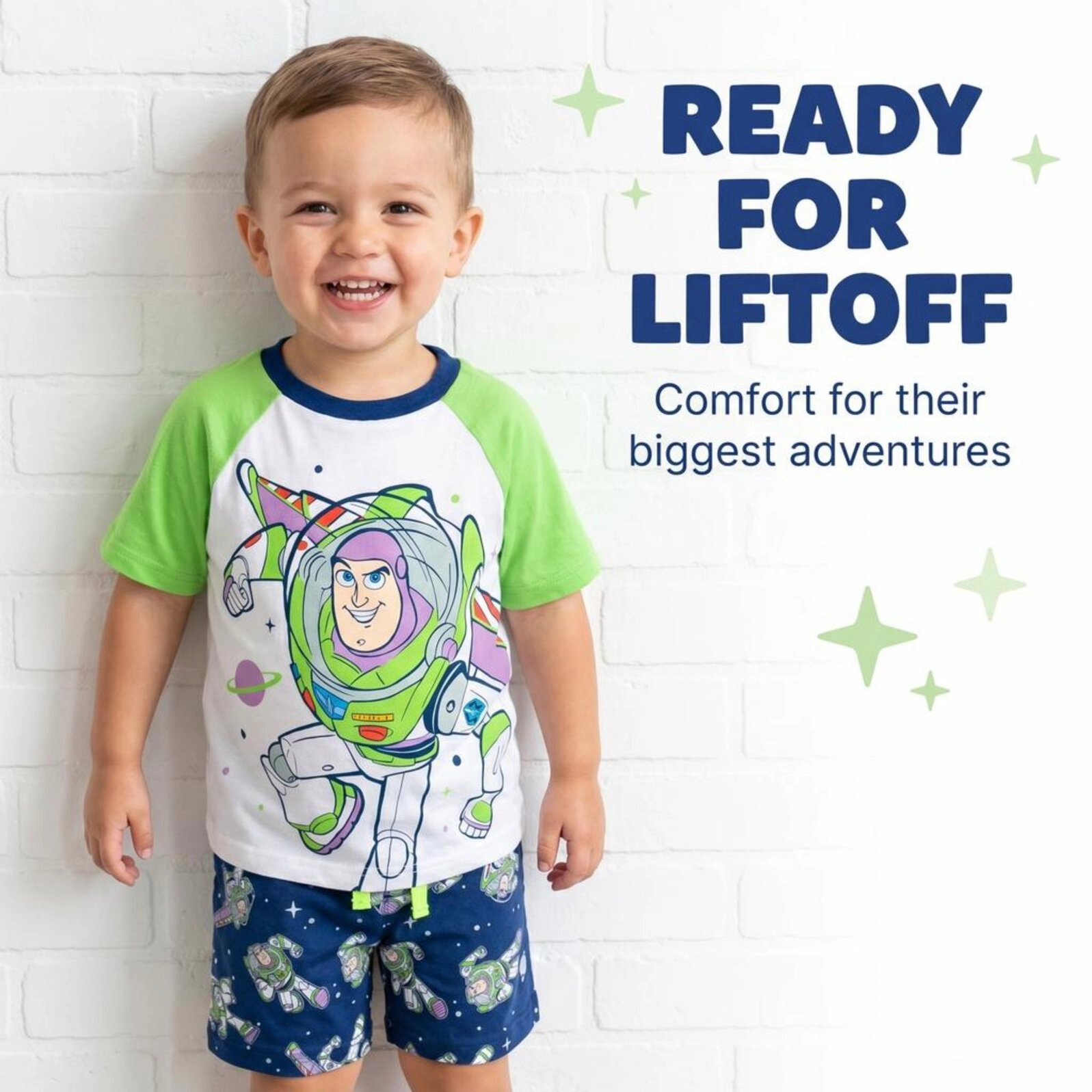 Disney Boys' T-Shirt and French Terry Shorts Set