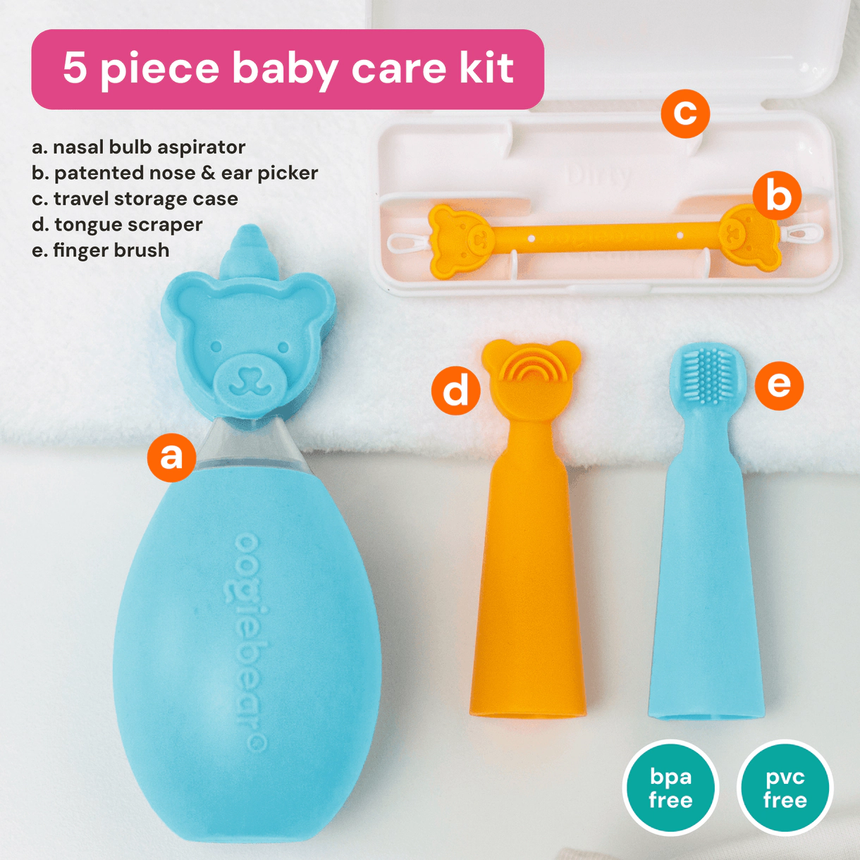 oogiebear Baby Care Starter Kit 5 piece set