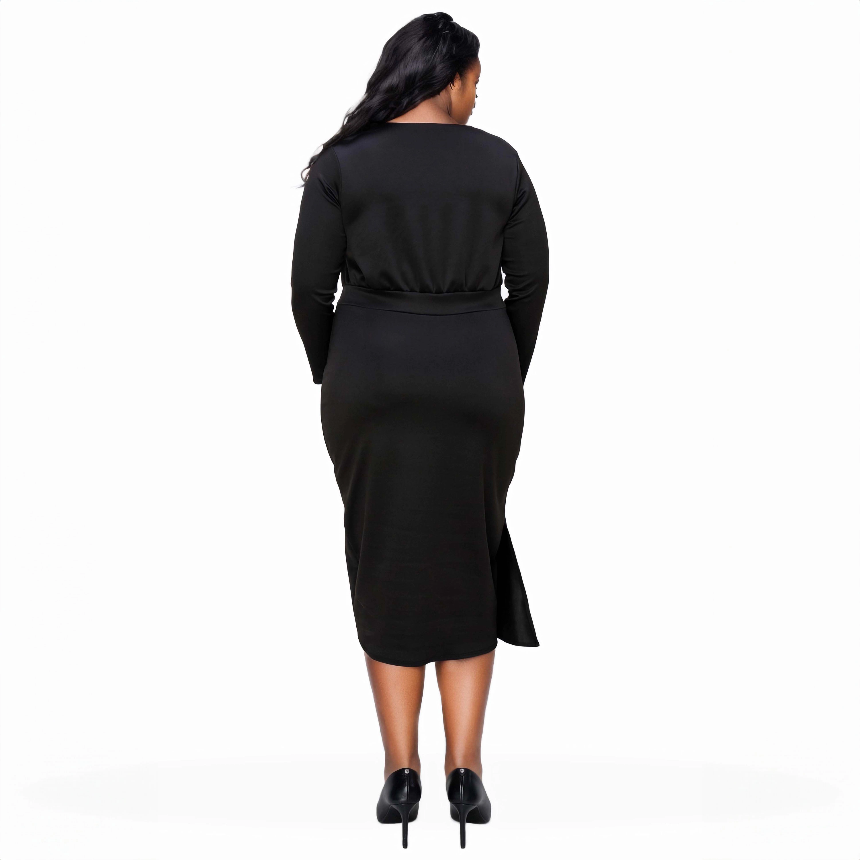 L I V D Women's Plus Alexandra Ruffled Bodycon Dress