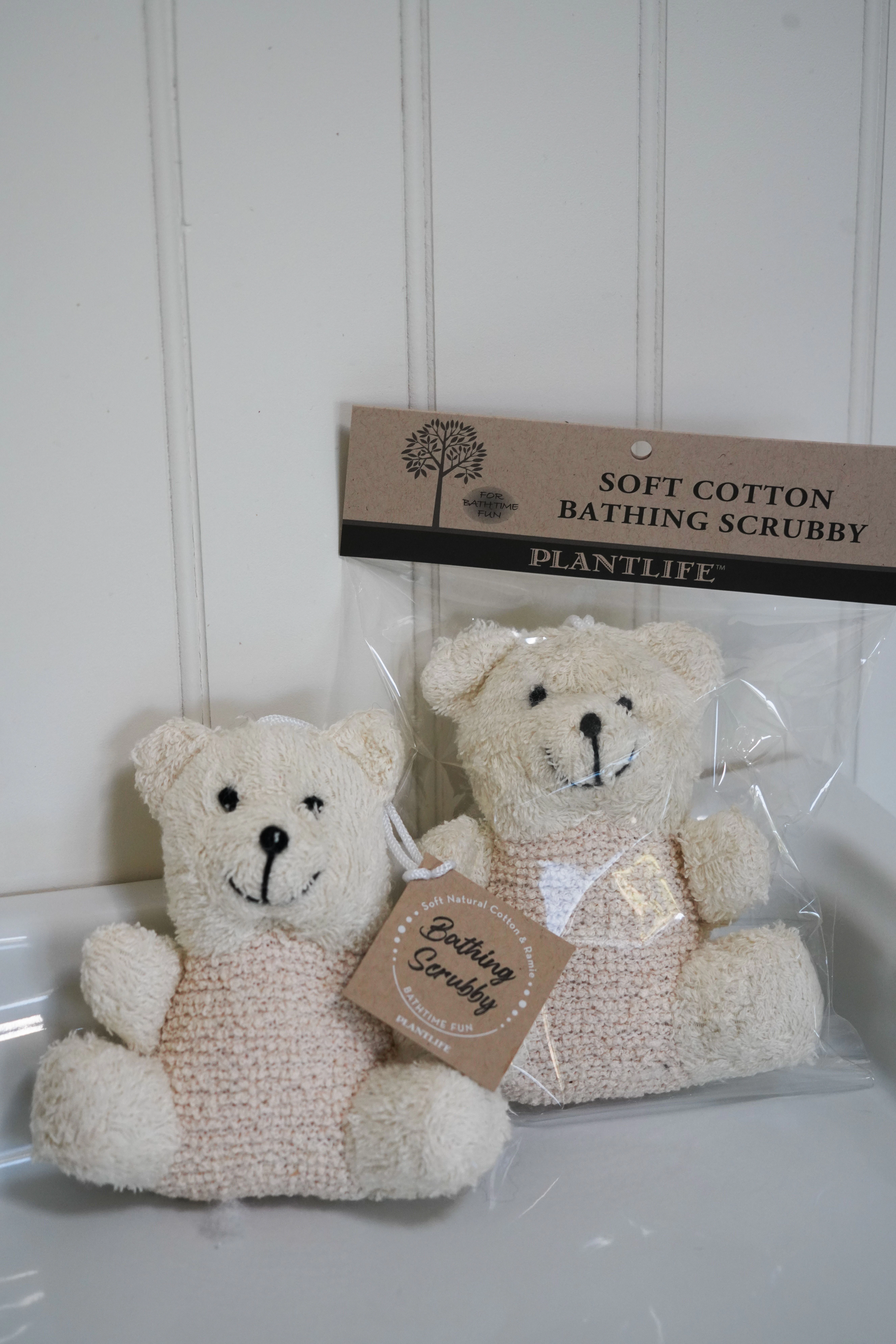 Plantlife Polar Bear Ramie Bath Scrubby