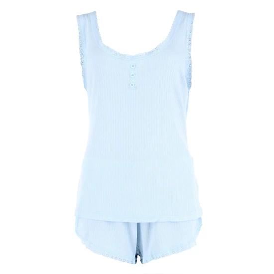 Daisy Fuentes Women's Plus Size Pointelle Tank and Short Pajama Set