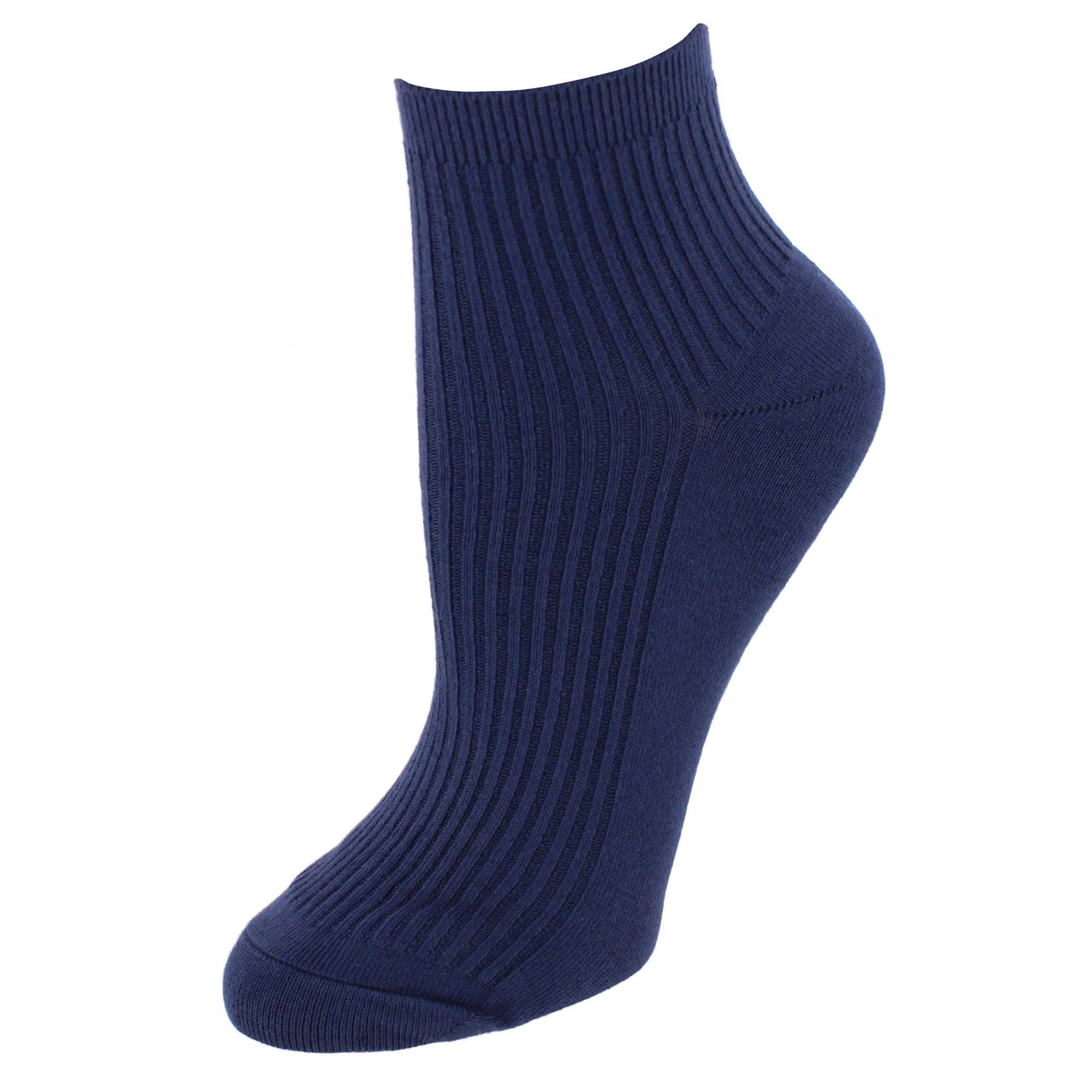 Gold Toe Women's Quarter Lenght Ribbed Comfort Seams Socks (6 Pairs)
