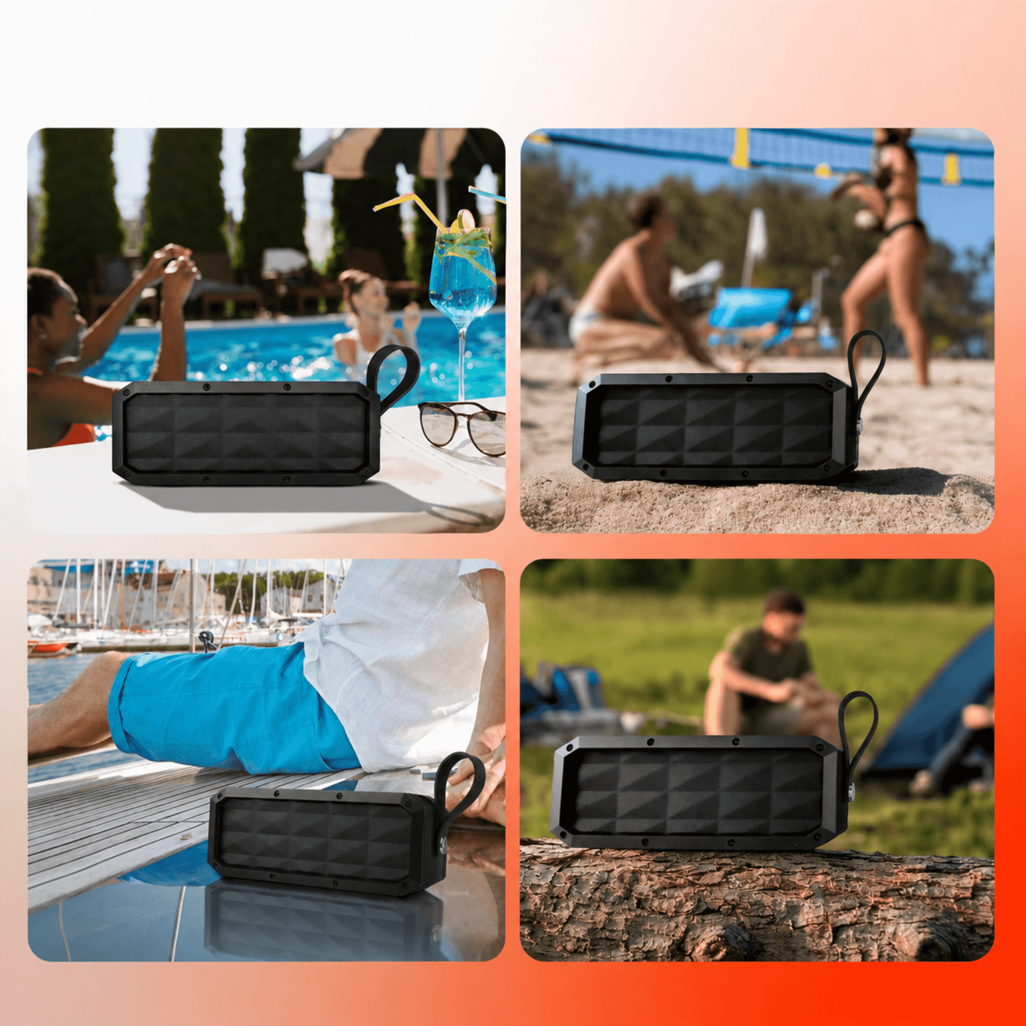 HyperGear Beast XL Water-Resistant Wireless Speaker