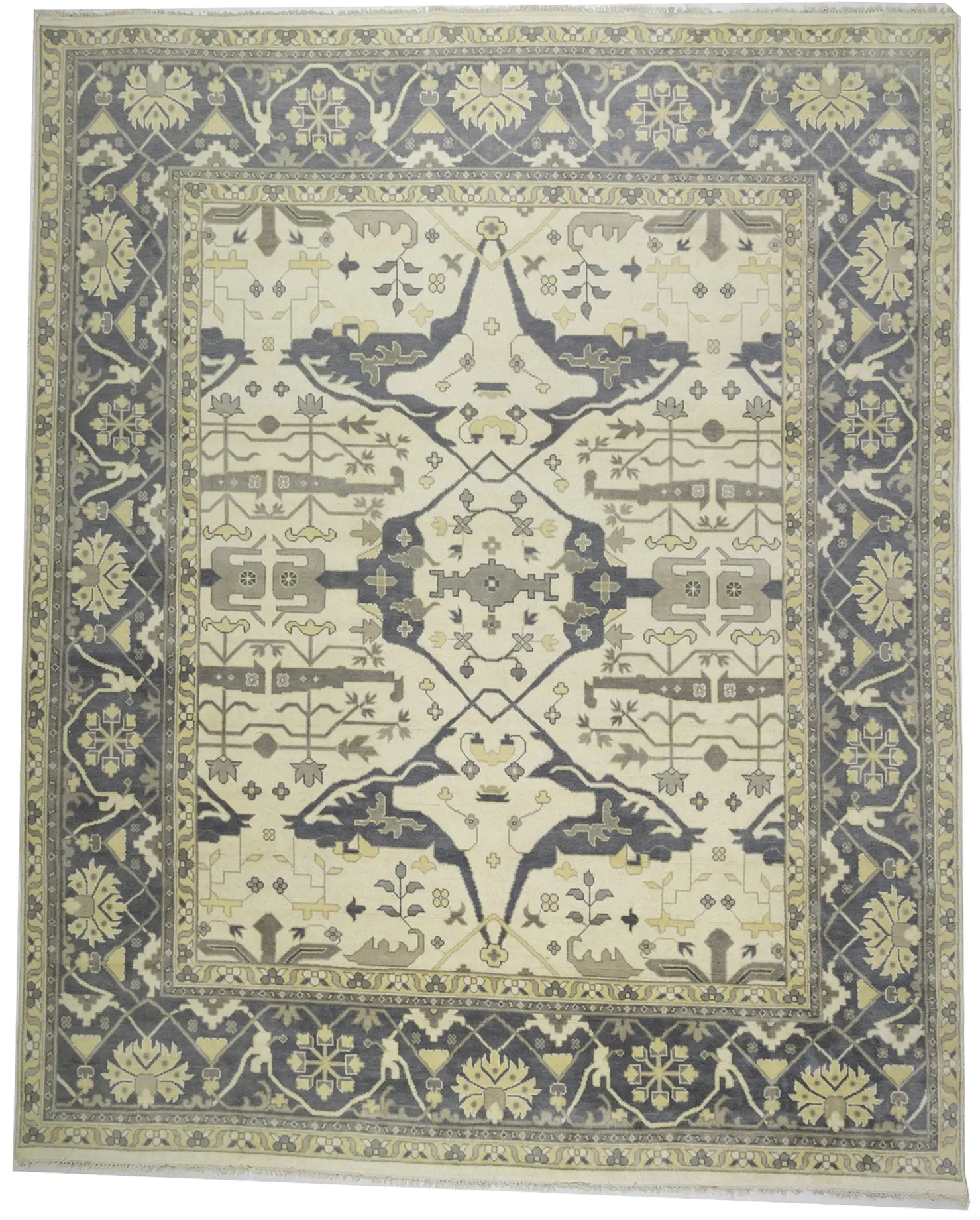 Magic Rugs Cream Floral 12X15 Oushak Oriental Rug