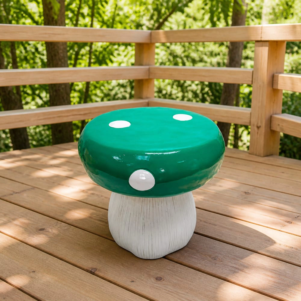 WOW PIONEER Compact Square Resin Patio Stool