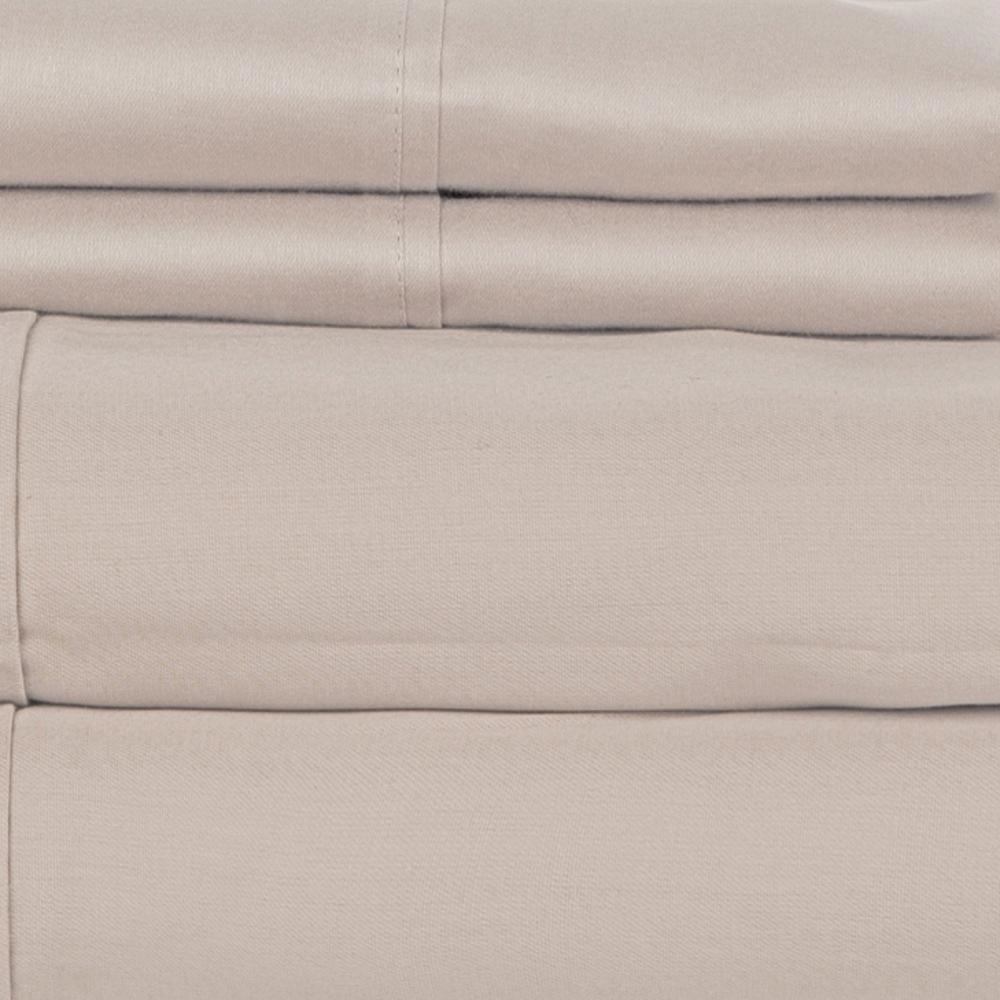 Castle Hill London Thread Count Cotton Sateen Sheet Set Deep Pocket - Queen