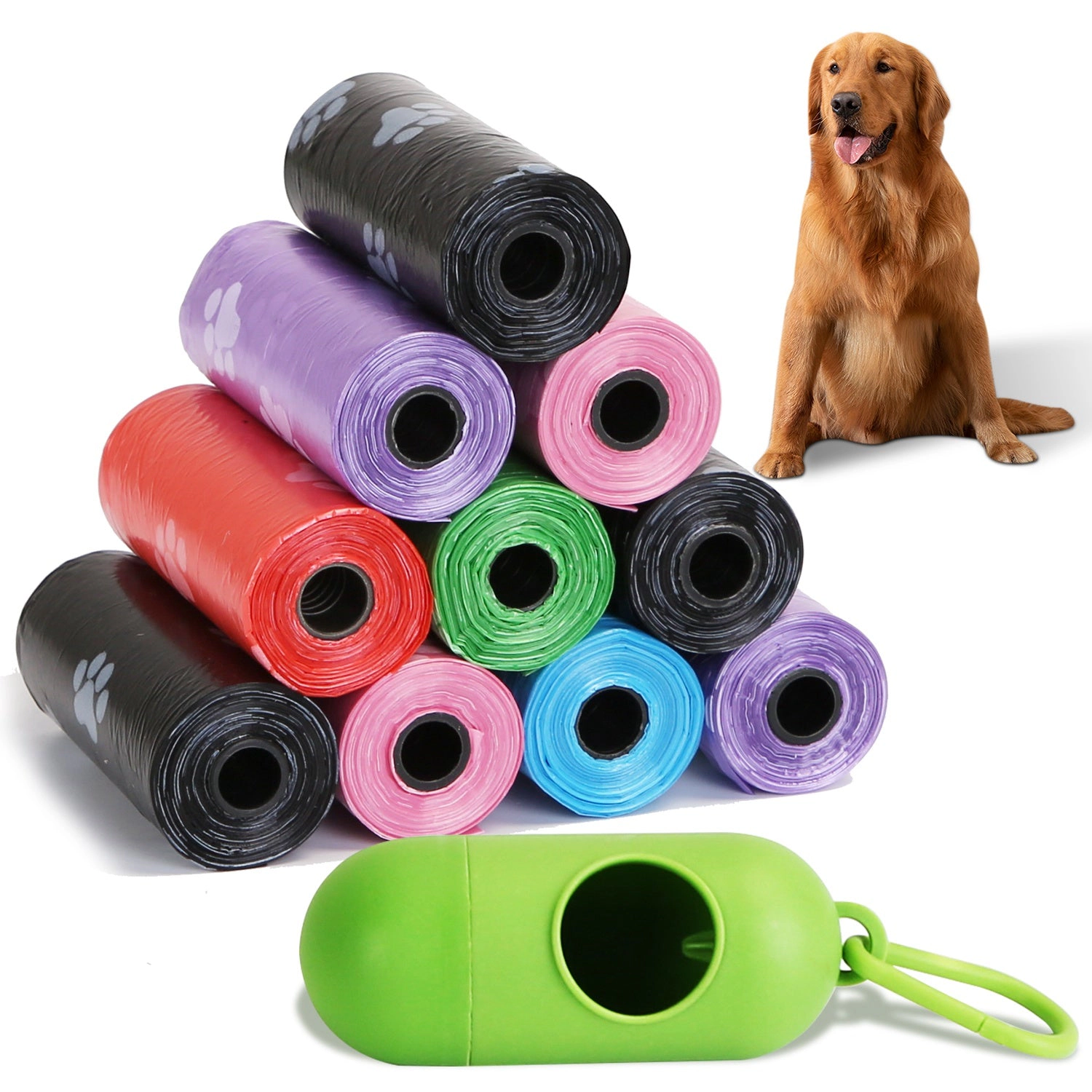 GBruno 675-Count Dog Waste Bags With Dispenser