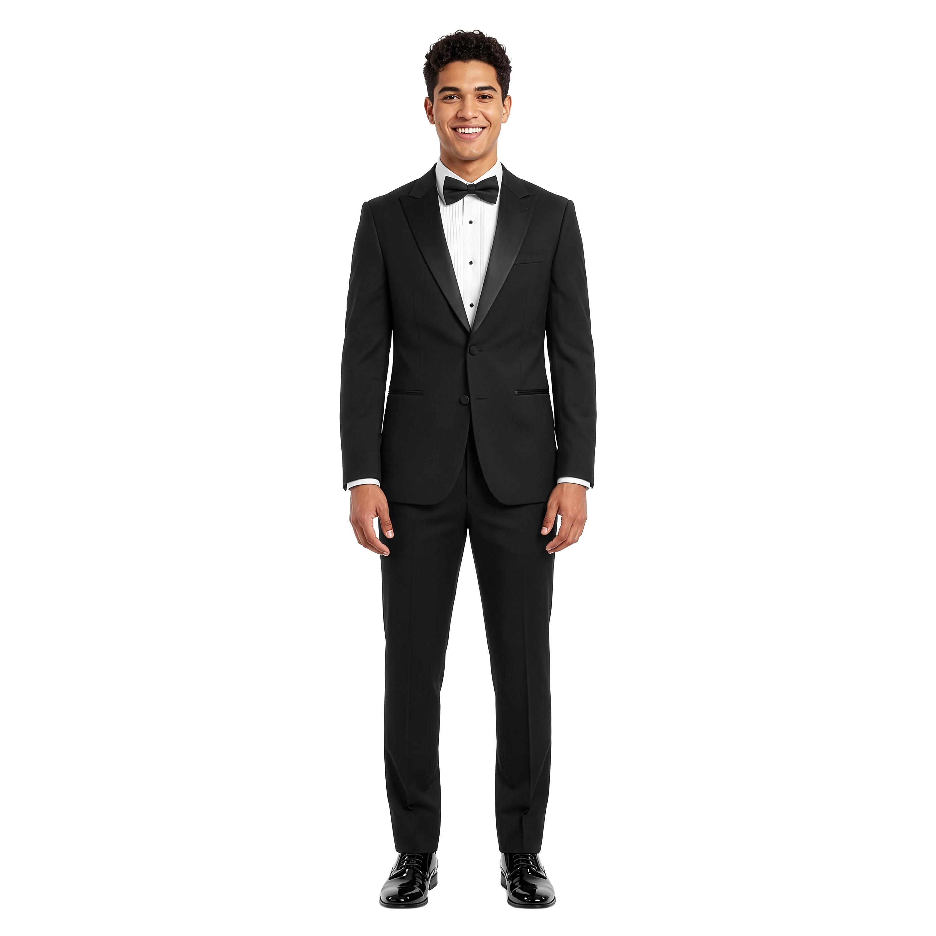 Zegarie Men's Tailored Fit Tuxedo Separates Jacket Only, Satin Peak Lapel