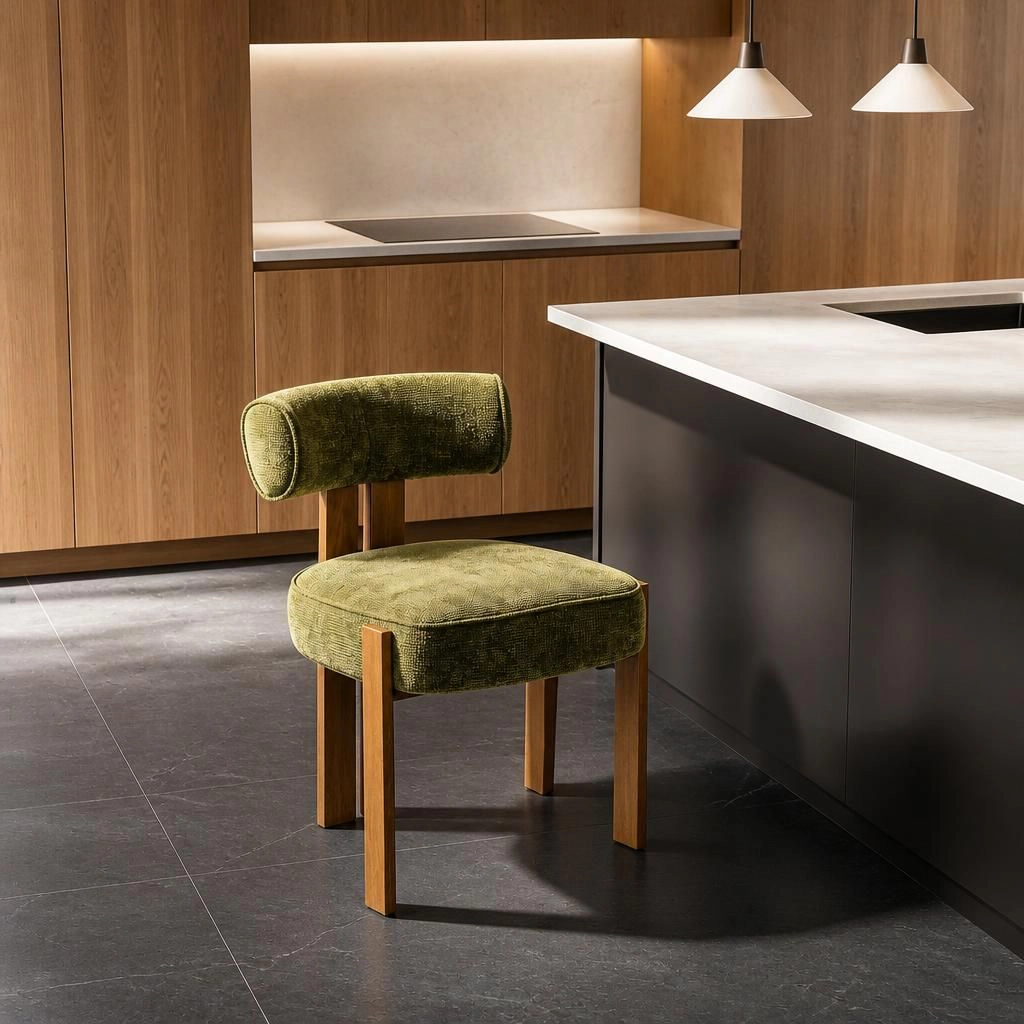GOODSILO Upholstered Fabric Dining Seating Chair