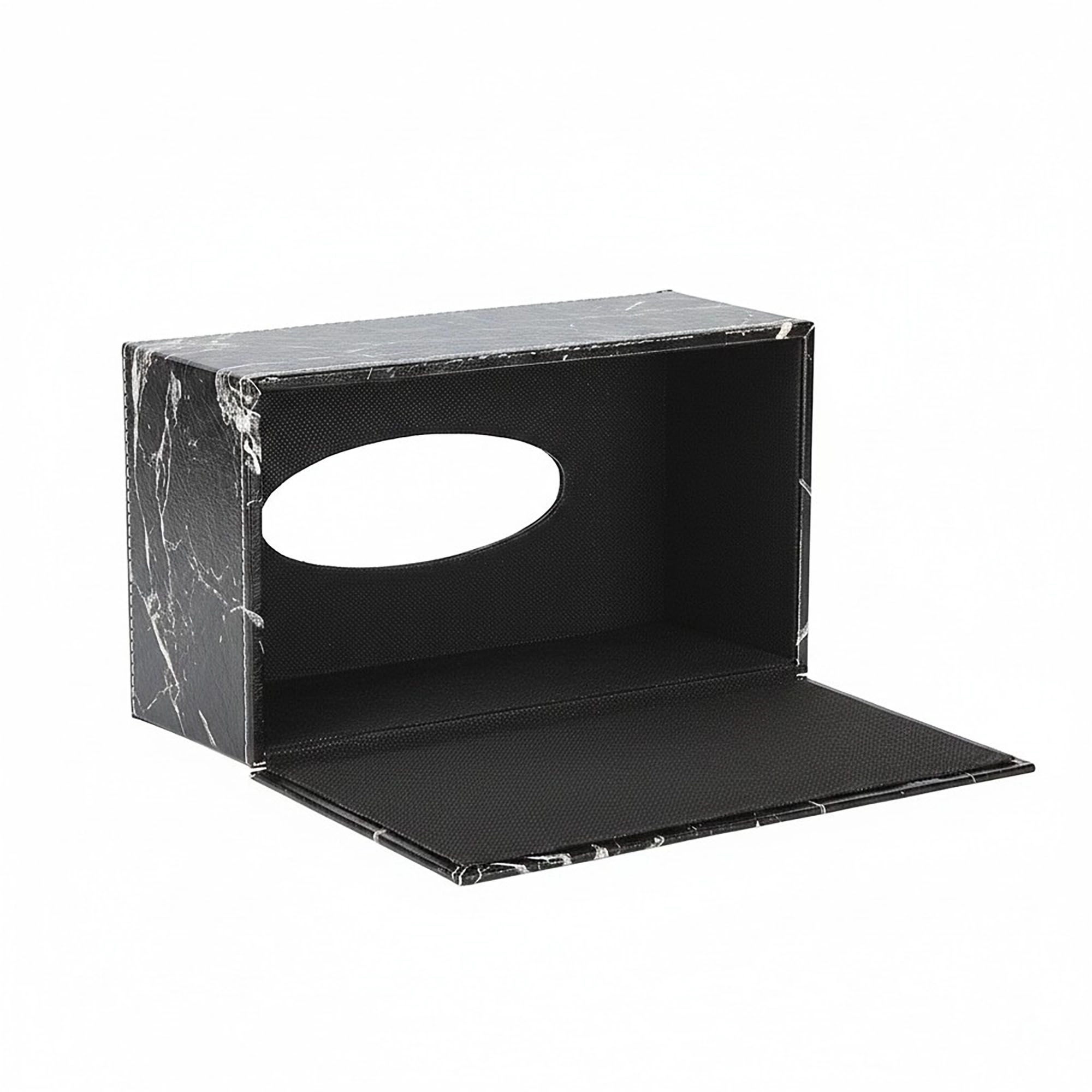 Alilang Women Faux Marble Leatherette Tissue Holder Rectangular Box Cover