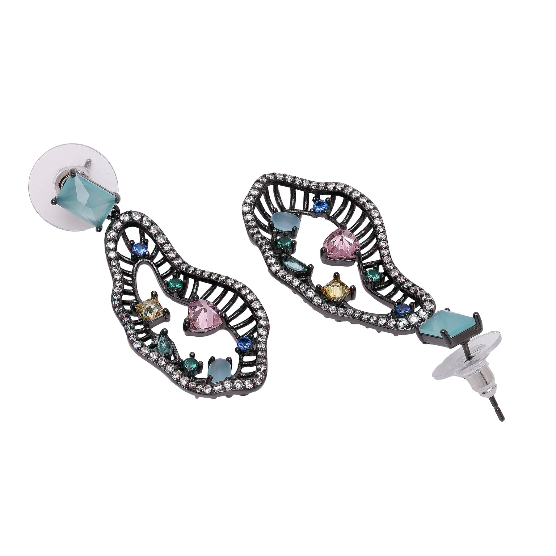 AGP PARIS Womens Diva Hollow Drop Earrings