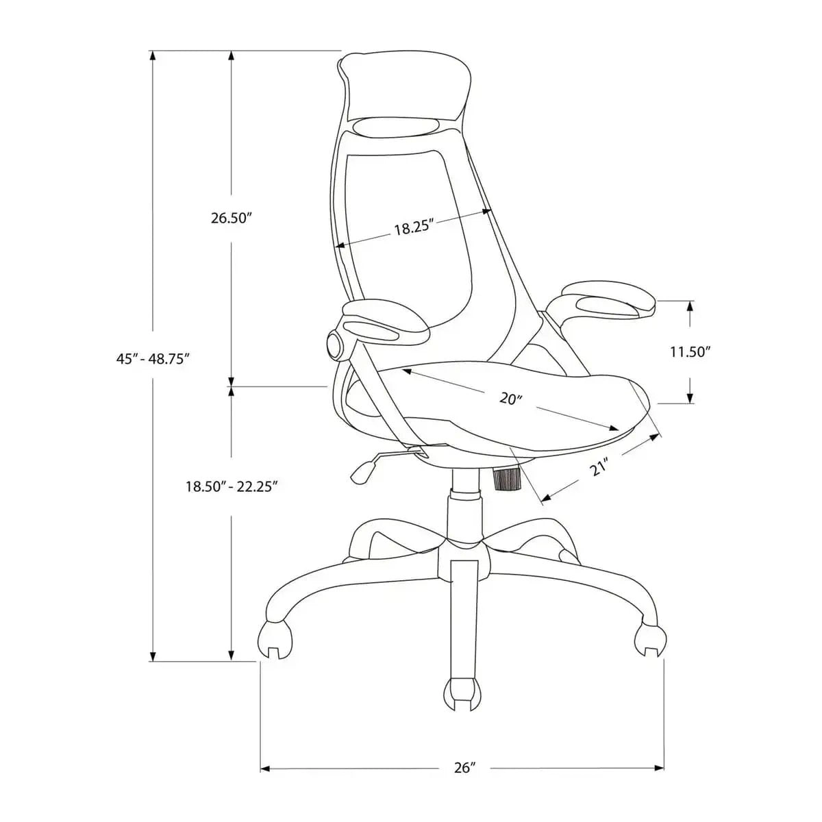 Platinum-Level Office Chairs Premium Ergonomic Office Chair Adjustable Swivel Mesh Comfort Design