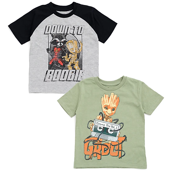 Marvel Boys' 2-Pack Short Sleeve Graphic T-Shirts