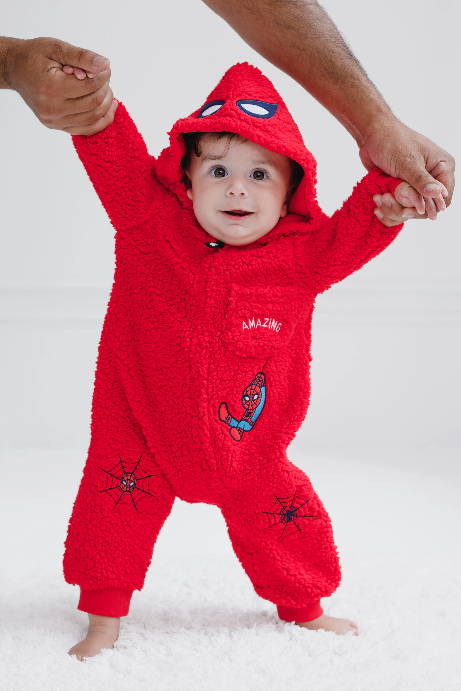Marvel Spider-Man Baby Cosplay Hooded One Piece
