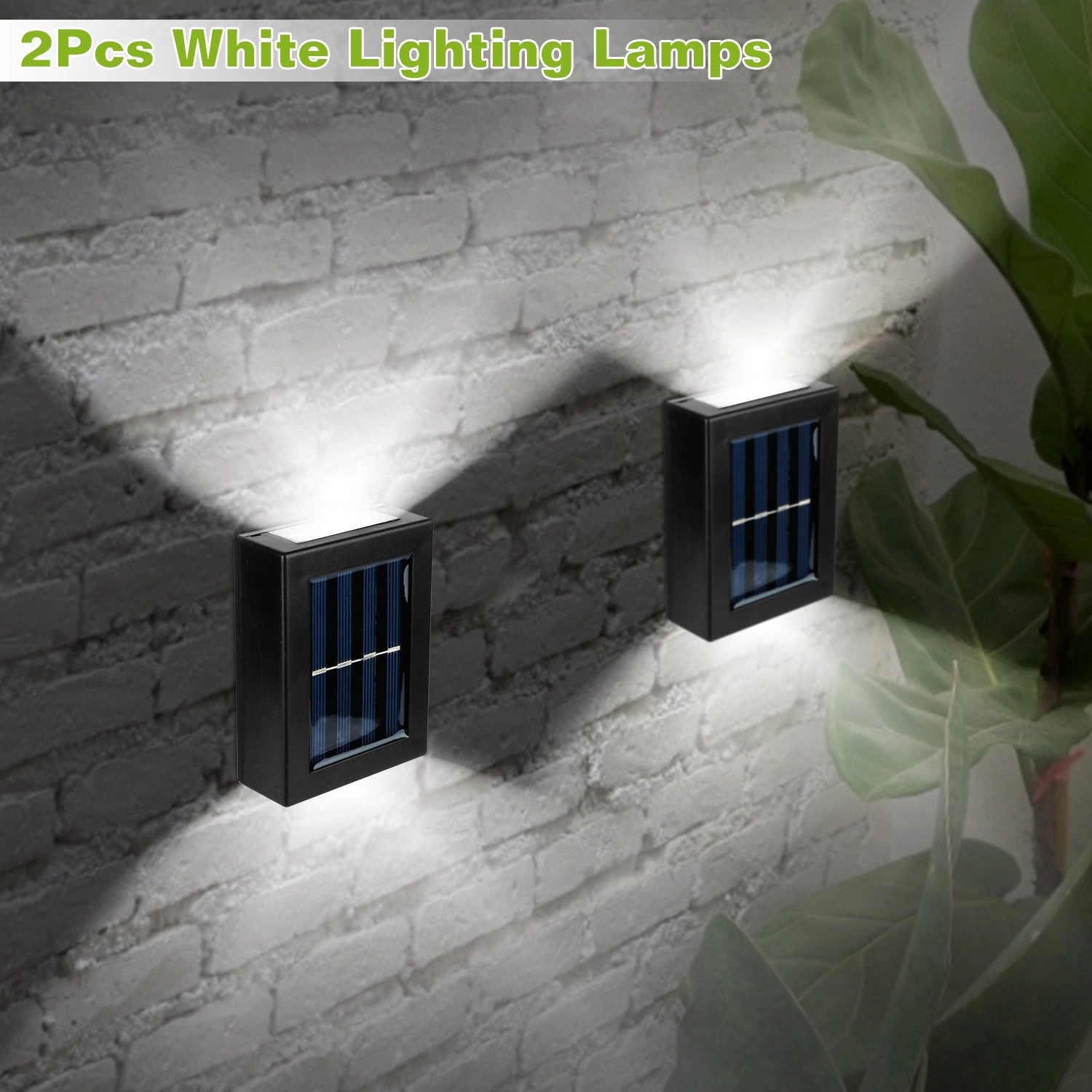 GBruno Solar 2-LED Deck Lights Outdoor Waterproof