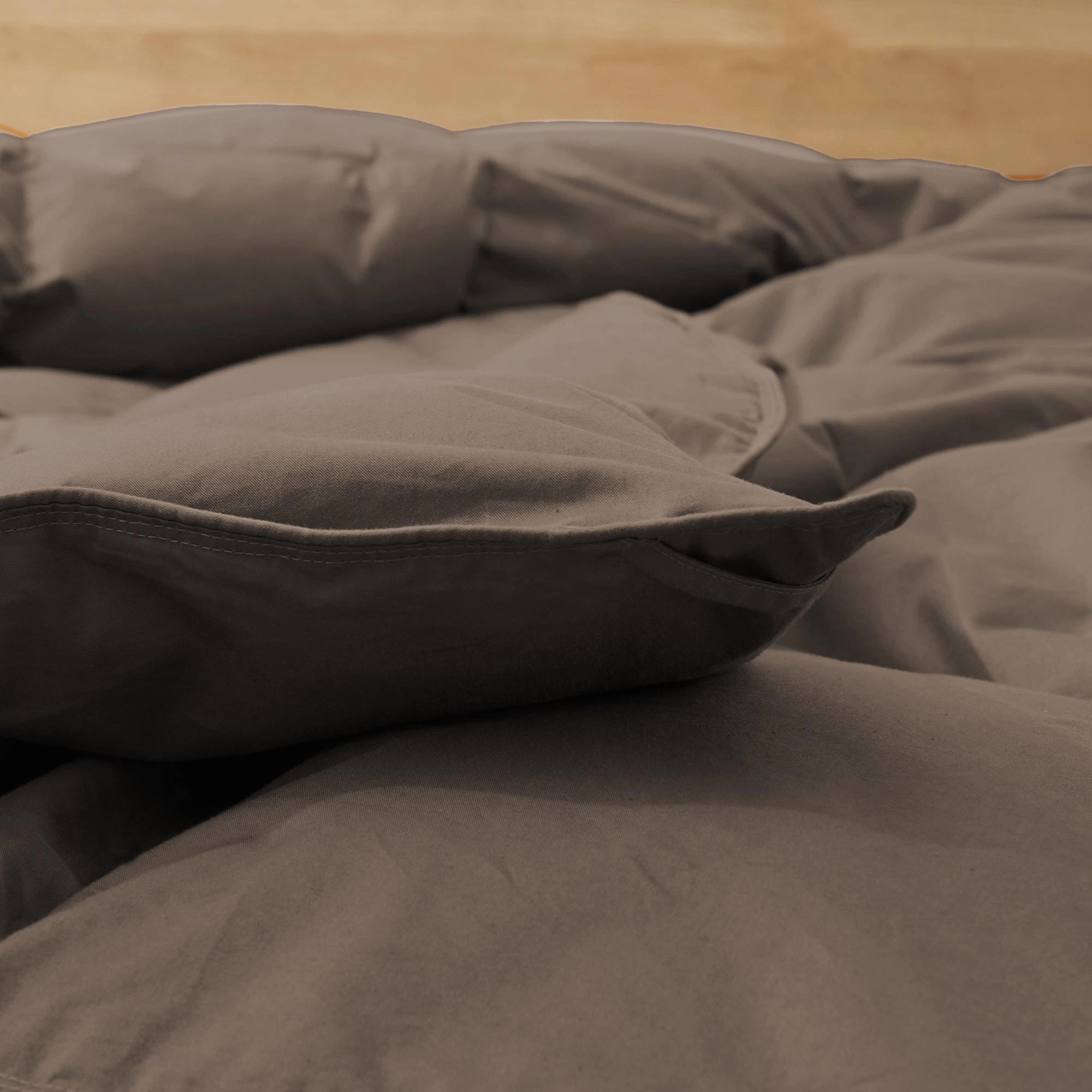 Unikome 300 TC Organic Cotton Goose Down Feather Fiber Comforter for Luxurious All Season Comfort
