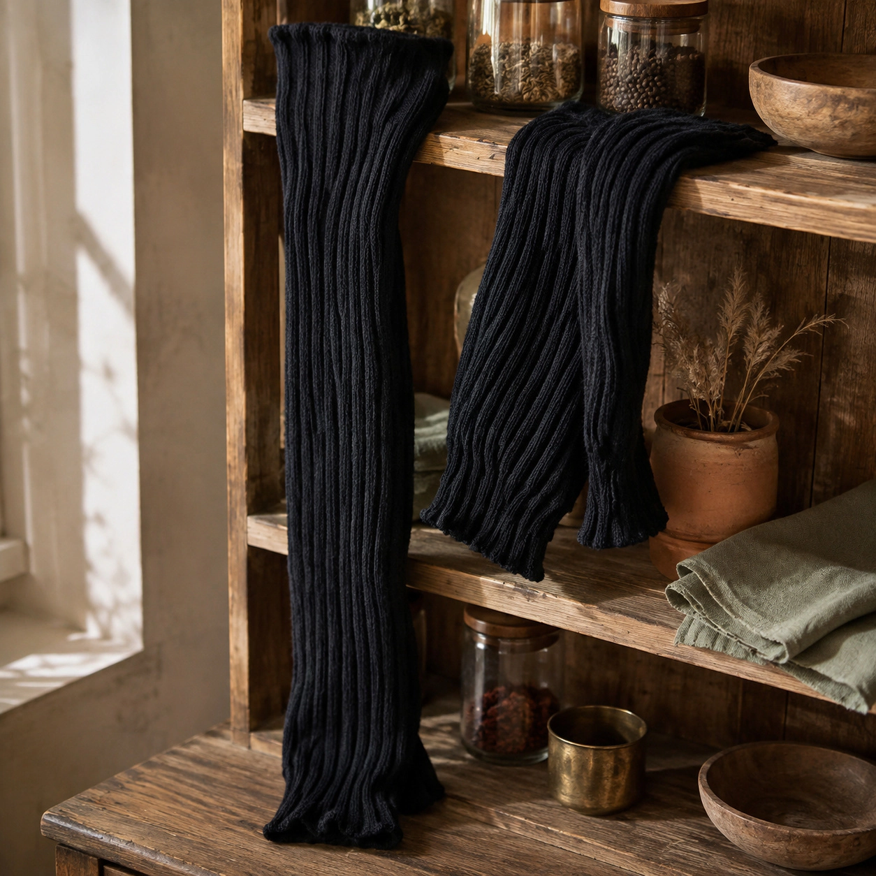 WZK Womens Winter Thick Knit Thigh High Stay Up Comfortable Leg Warmers