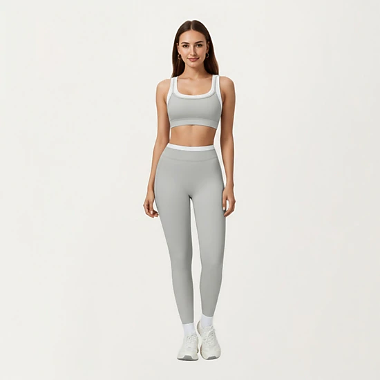 Anna-Kaci Active Women's High Waist Compression Leggings with Wide Supportive Waistband and Sleek Contoured Fit