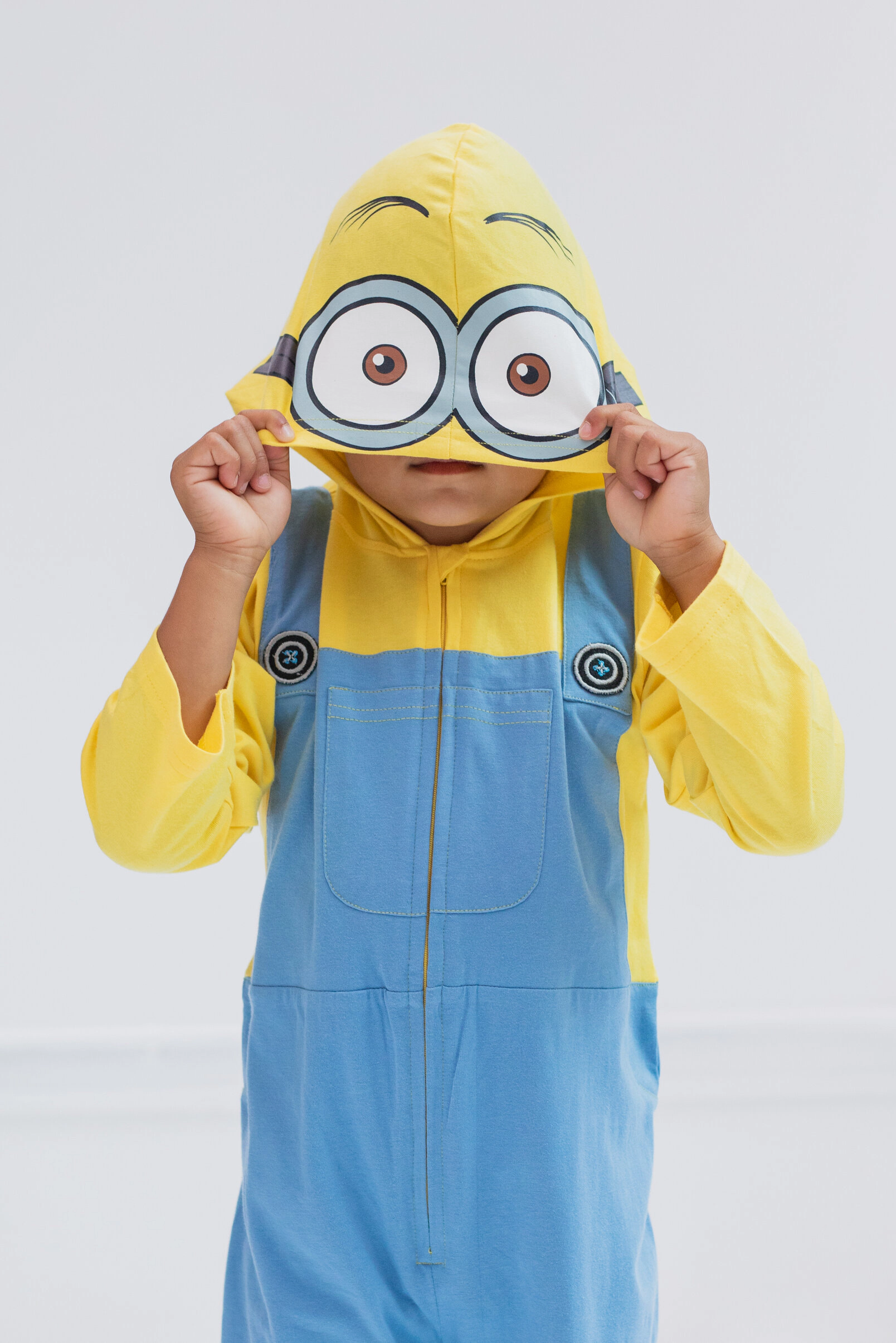 Despicable Me Minions Cosplay Hooded One Piece