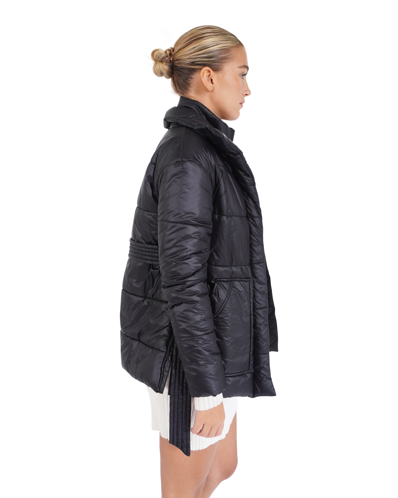 Belle & Bloom Womens Moonrise Belted Puffer Jacket