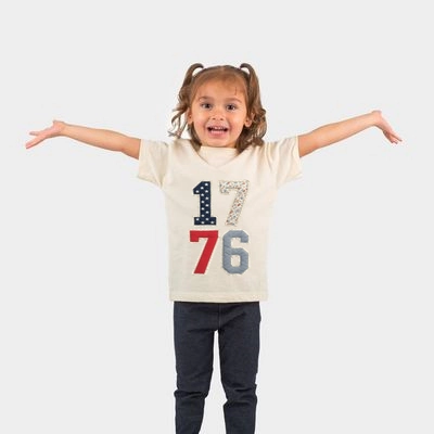 The Juniper Shop - 1776 Stacked Faux Patchwork Toddler Short Sleeve Graphic T-Shirt