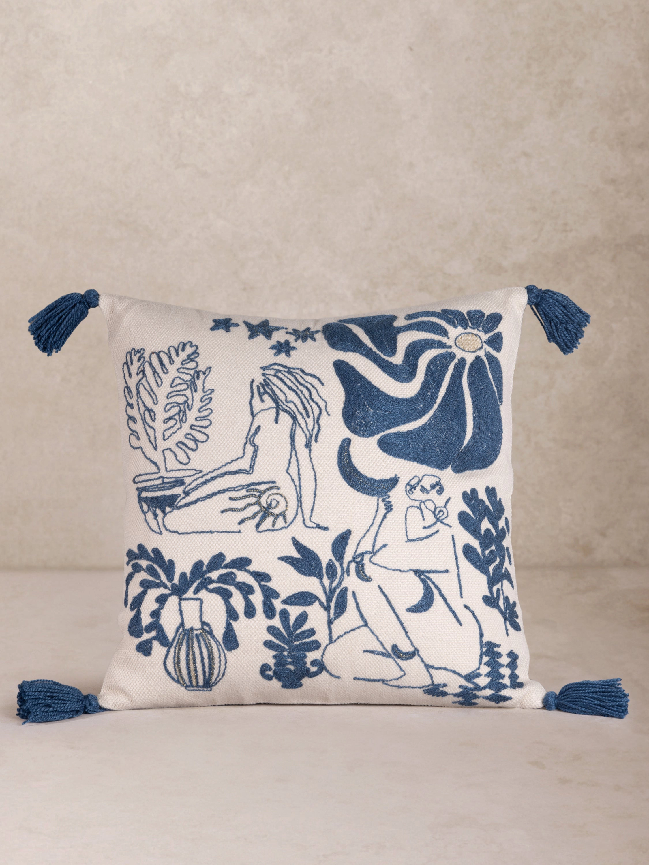 GAURI KOHLI Sialkot Throw Pillow 20"x20"