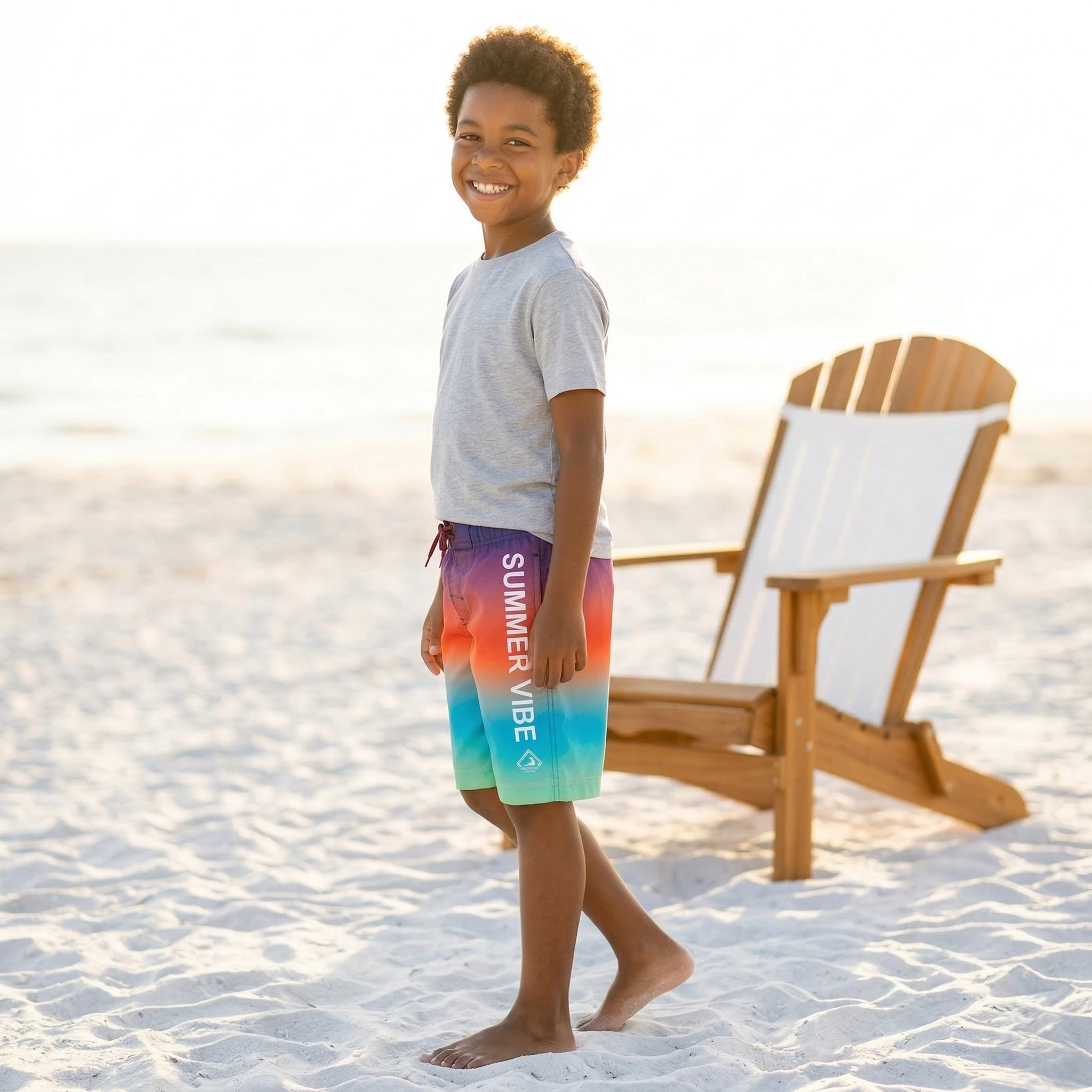 Rokka&Rolla Little & Big Kid Boys Quick-Dry  Swim Trunks