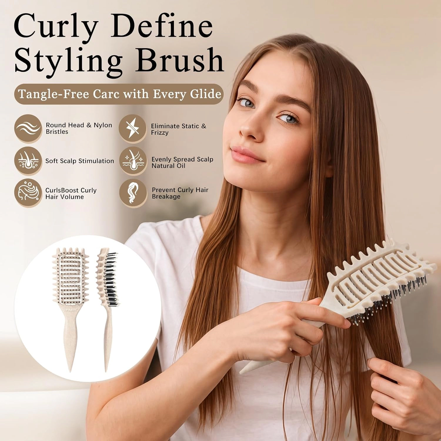 Prism Edge Unisex Curl Defining Brush