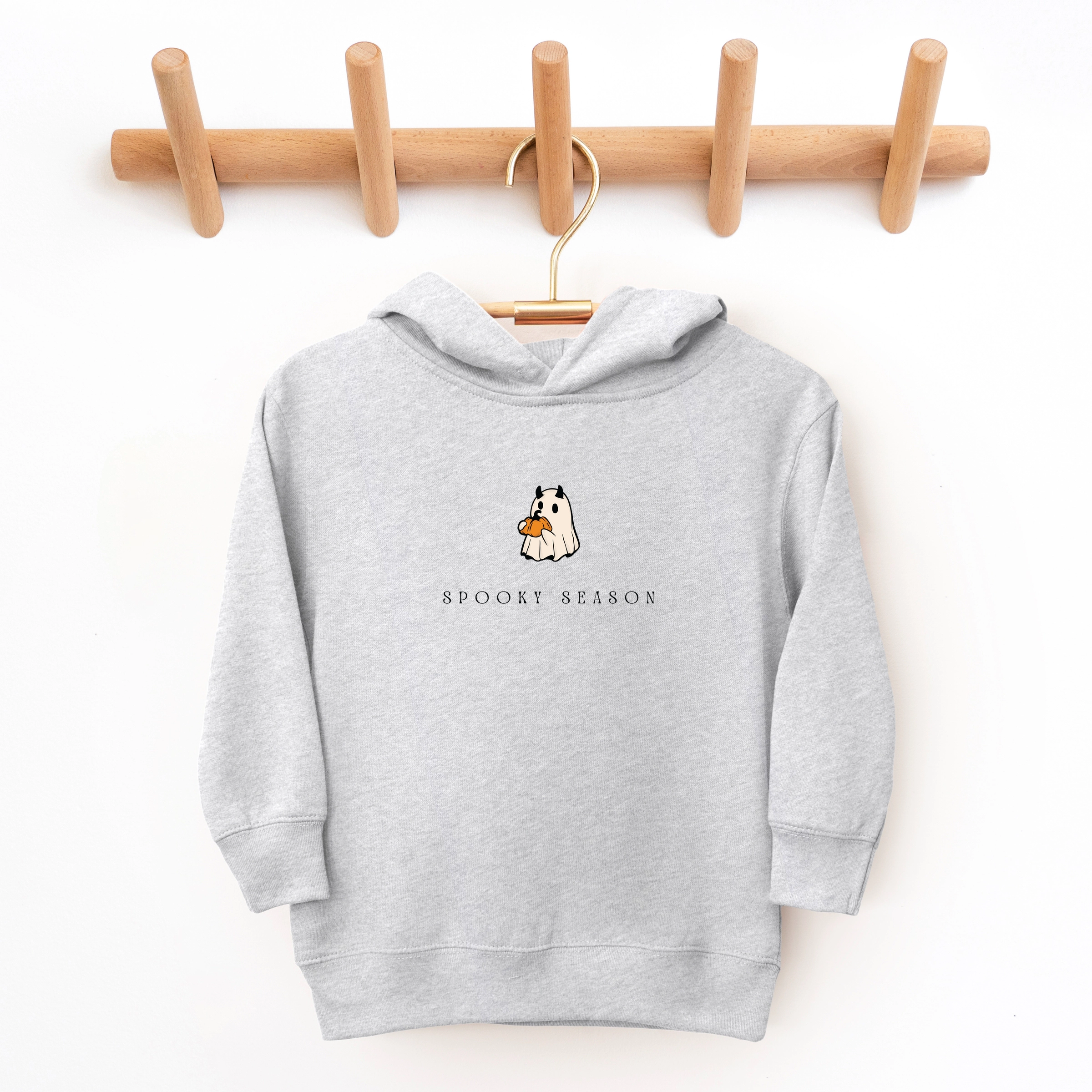The Juniper Shop - Toddler Hoodie Spooky Season Pumpkin Ghost