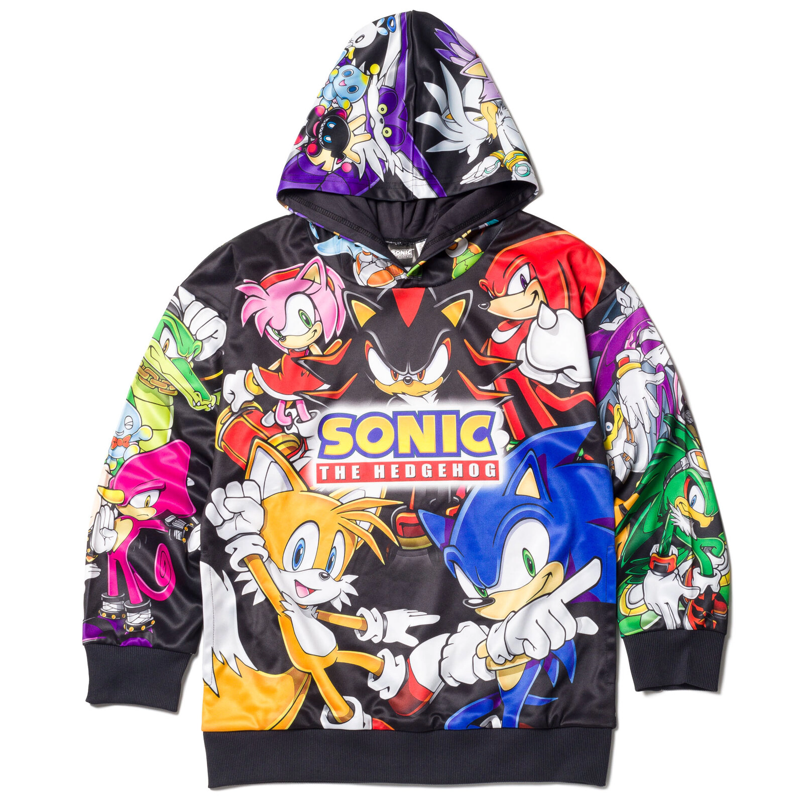SEGA Sonic the Hedgehog Boys' Athletic Fleece Hooded Sweatshirt