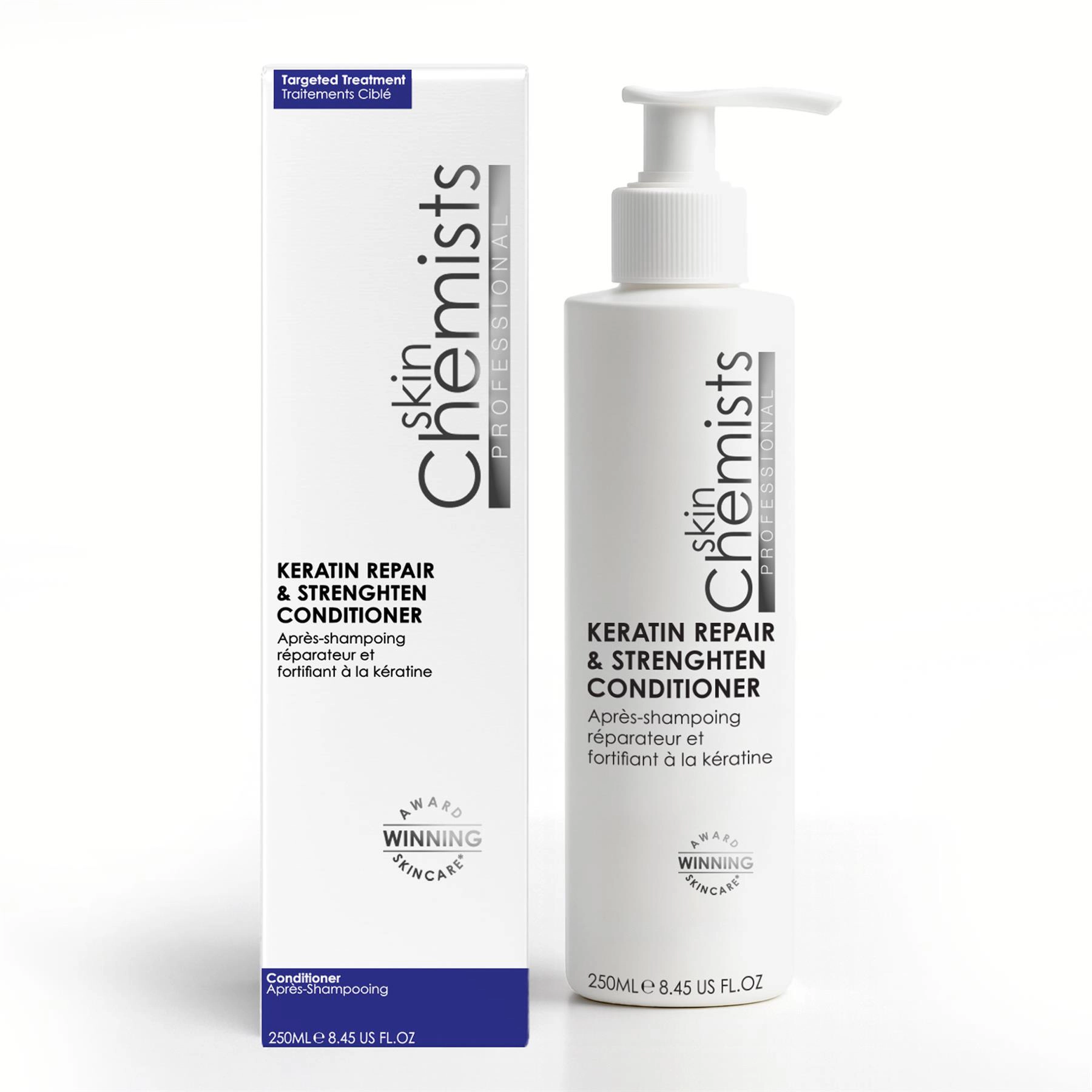 skinChemists Keratin Repair & Strengthen Conditioner 250ml - 50ml travel size available