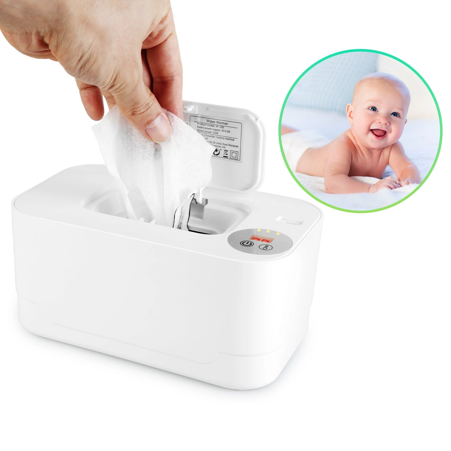 GBruno Kids' Kids' 3-Setting Type-C Baby Wipe Warmer