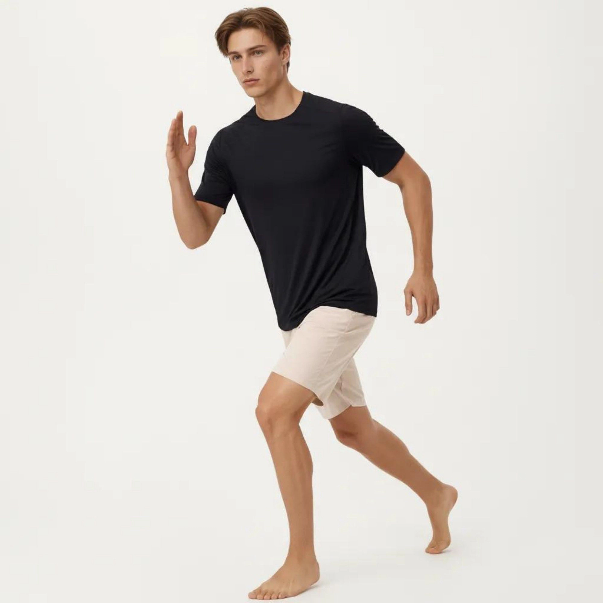 Anna-Kaci Men's Short Sleeve Crew Neck Performance T-Shirt with Lightweight Stretch Fabric