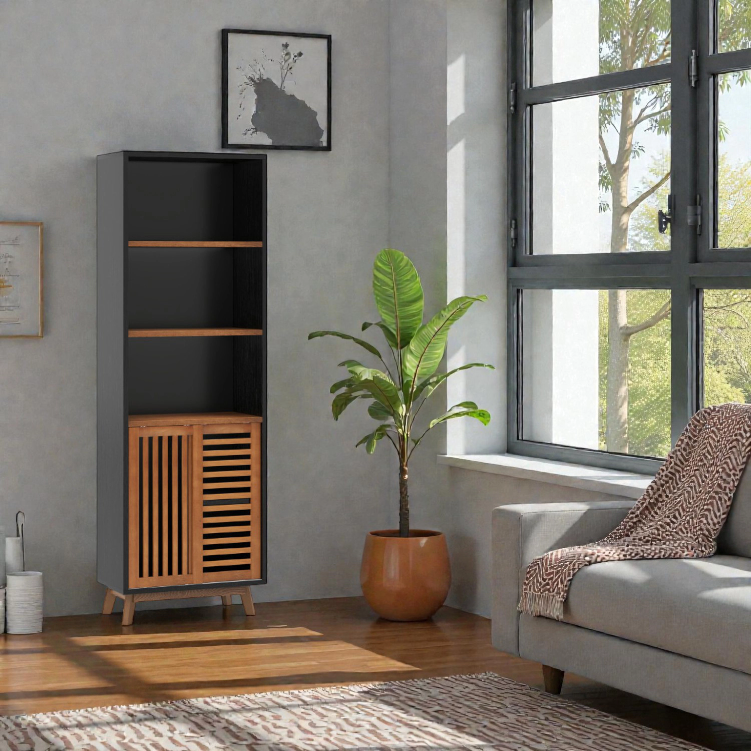 Hivvago Reversible Shelf Bookcase