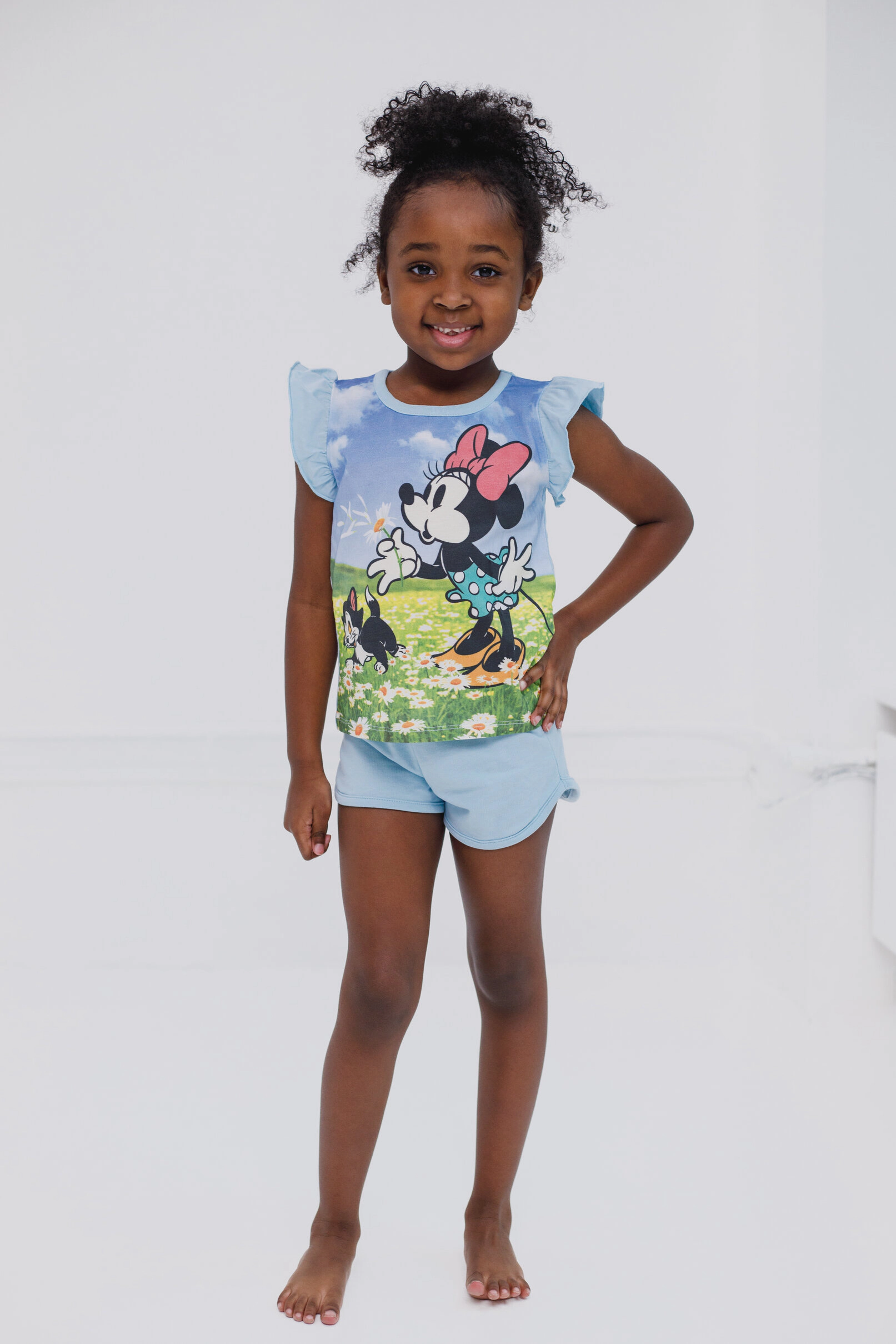 Disney Girls' 2-Piece T-Shirt and Shorts Set