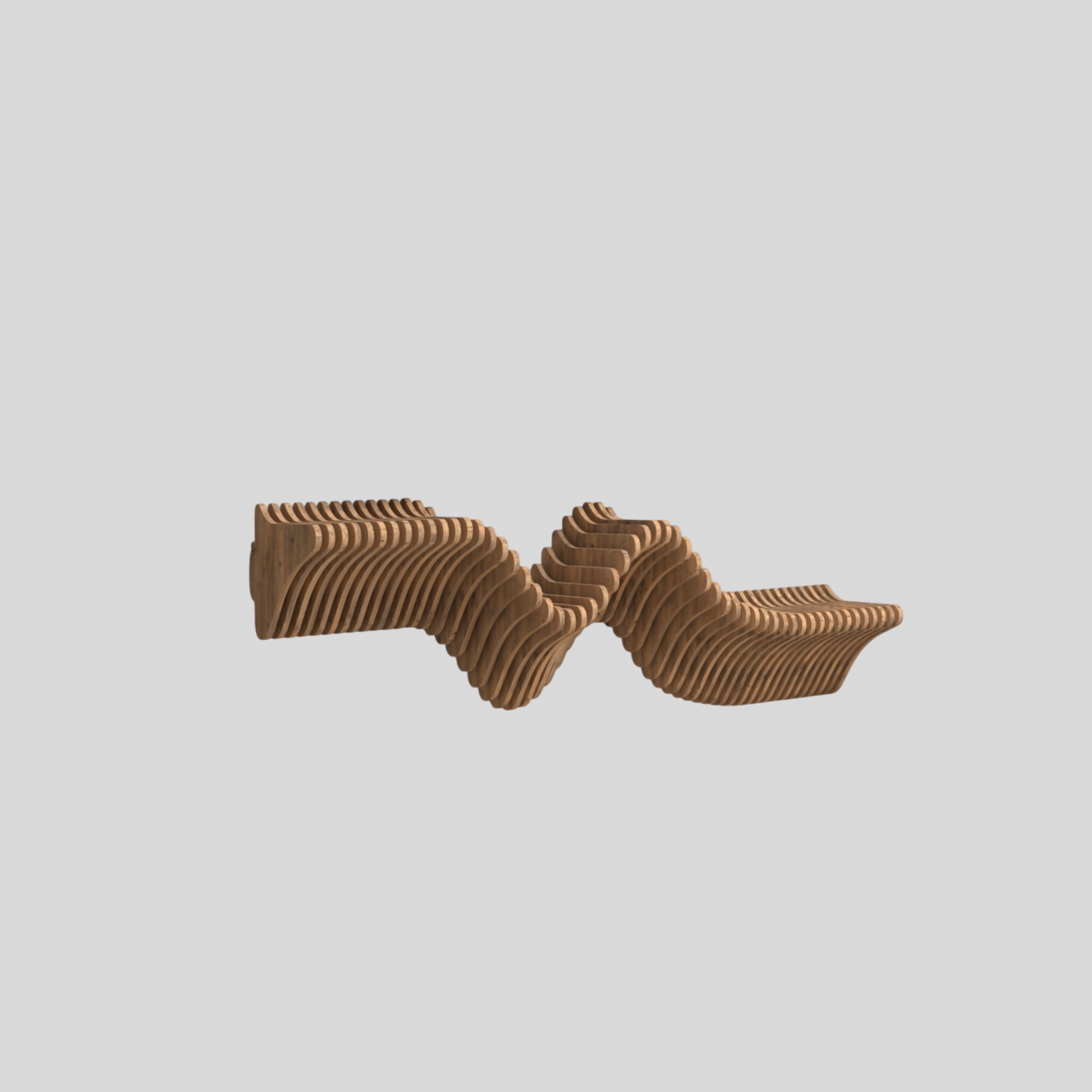 Wear Sierra 40" Geometric Floating Wall Shelf