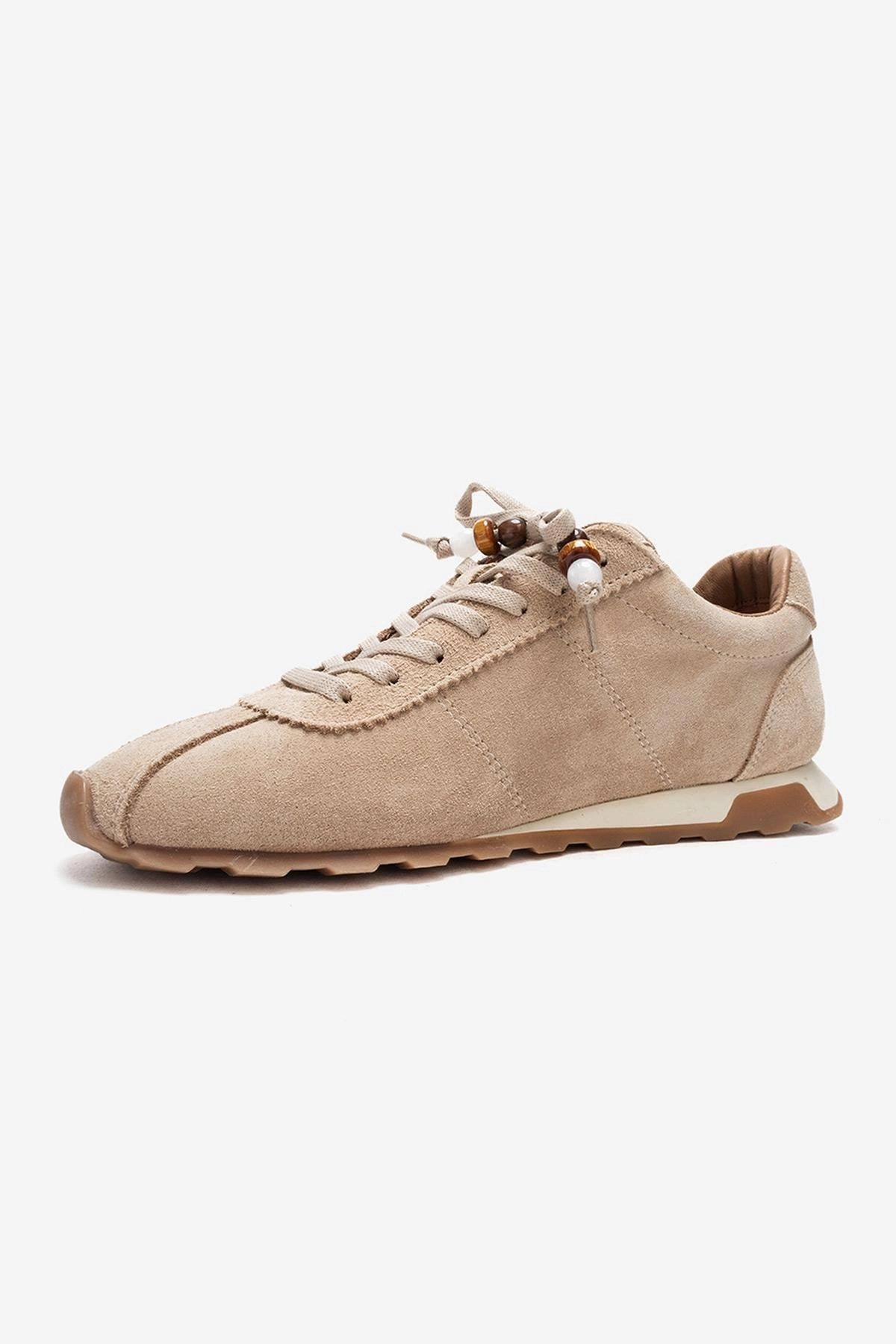 Forever & Always Womens Brea Leather Embellished Sneaker