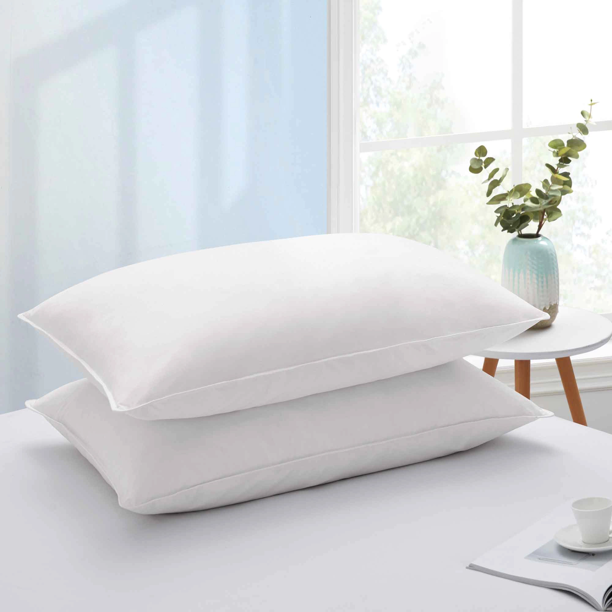 PEACENEST Goose Feather Pillow Set Soft Supportive Bed Pillows