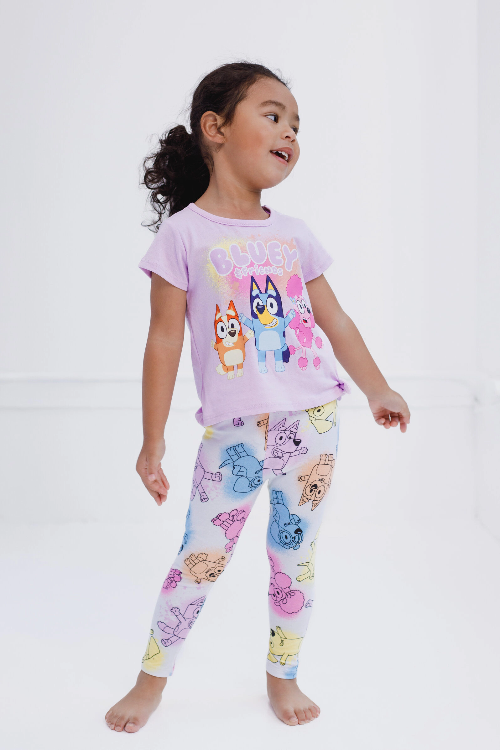 Bluey Girls' 2-Piece T-Shirt and Pants Set