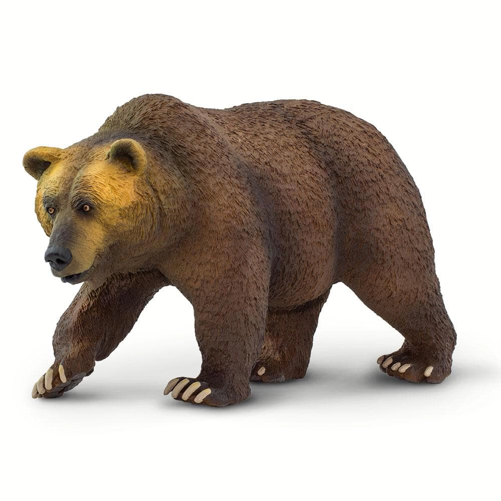 Safari Ltd. - Grizzly Bear Kids Toy Figure