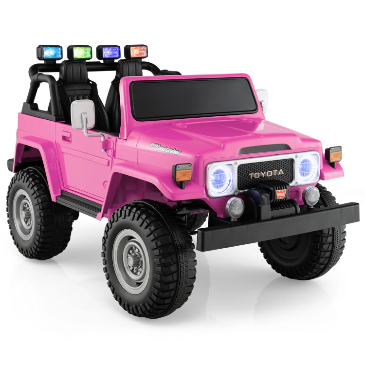 Hivvago 12V 2-Seat Licensed Kids Ride On Toyota FJ40 Car with 2.4G Remote Control
