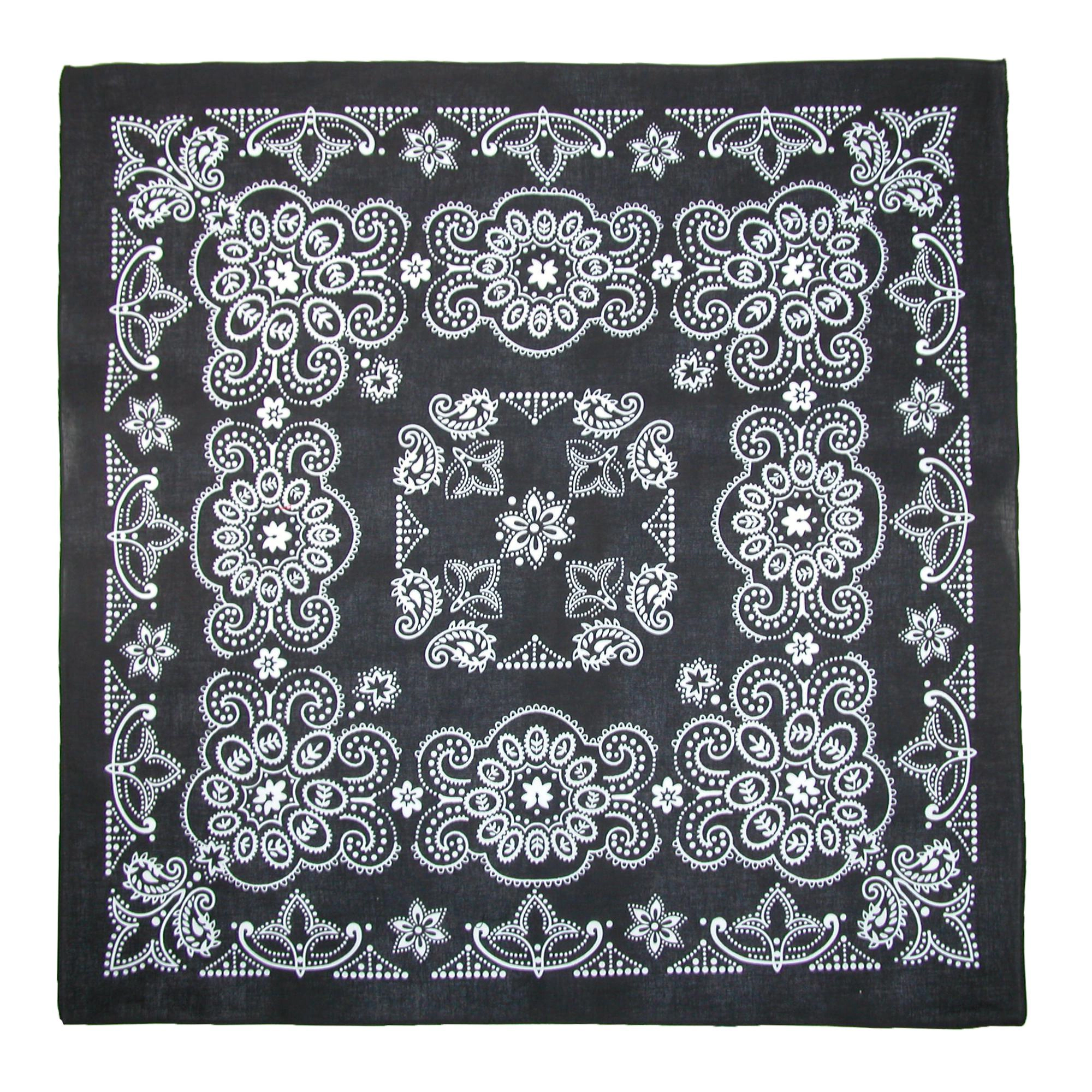 CTM 27 Inch Extra Large Cotton Texas Paisley Bandana