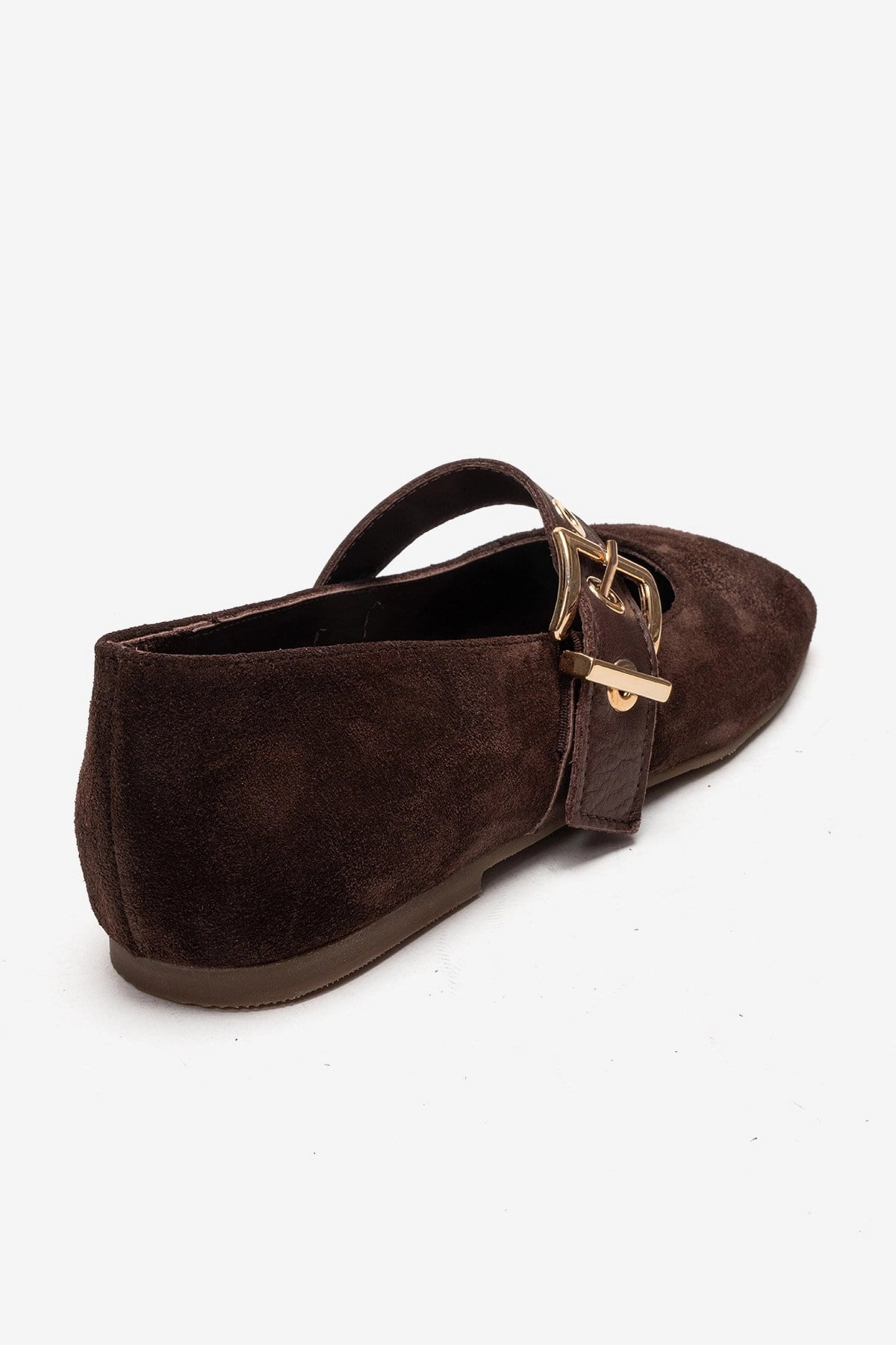 Forever & Always Womens Jonas Leather Ballet Flat