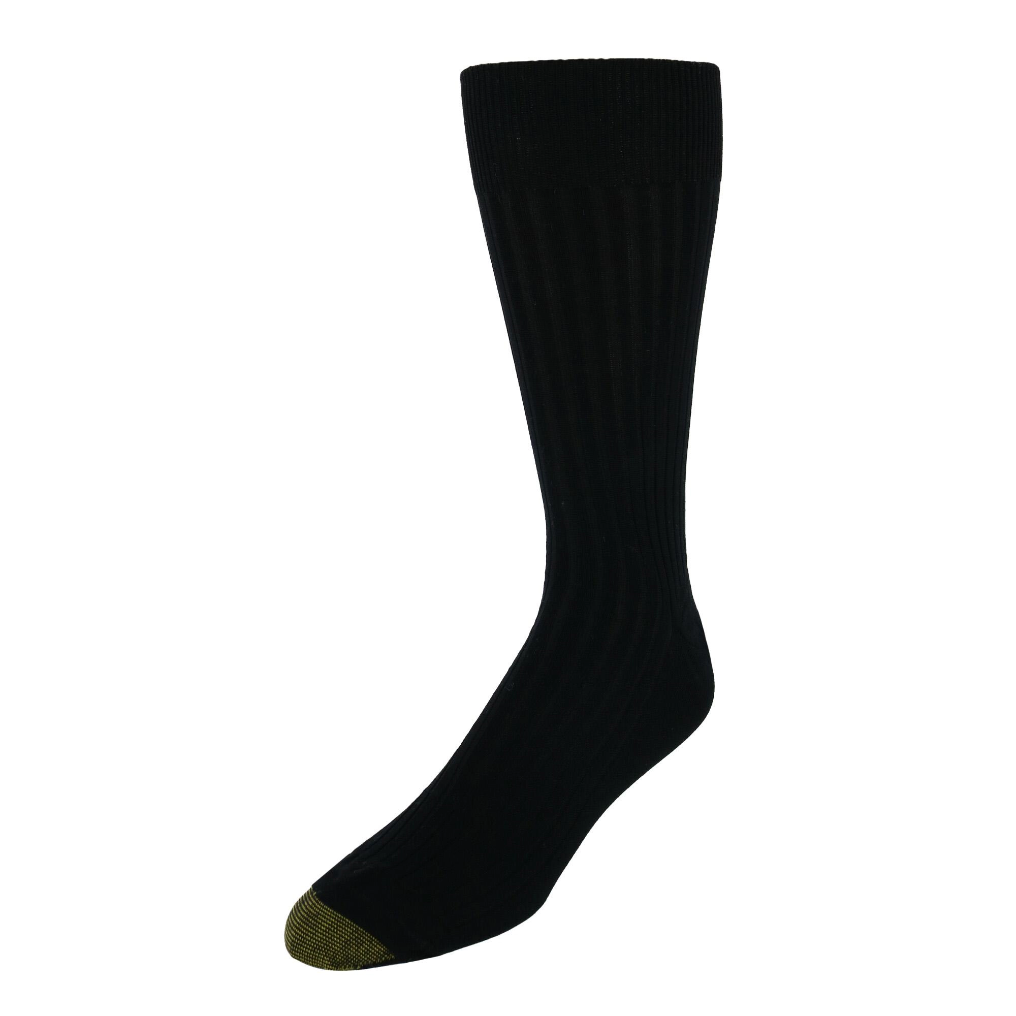 Gold Toe Men's Moisture Control Canterbury Crew Dress Socks (3 Pair Pack)