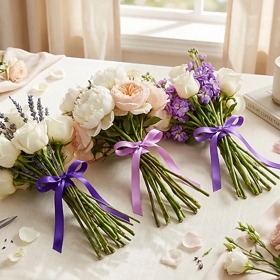 Wrapables Satin Ribbon 3/8 Inch x 75 Yards (Set of 3), For Gift Wrapping, Floral Bouquets, DIY Crafts, Purples
