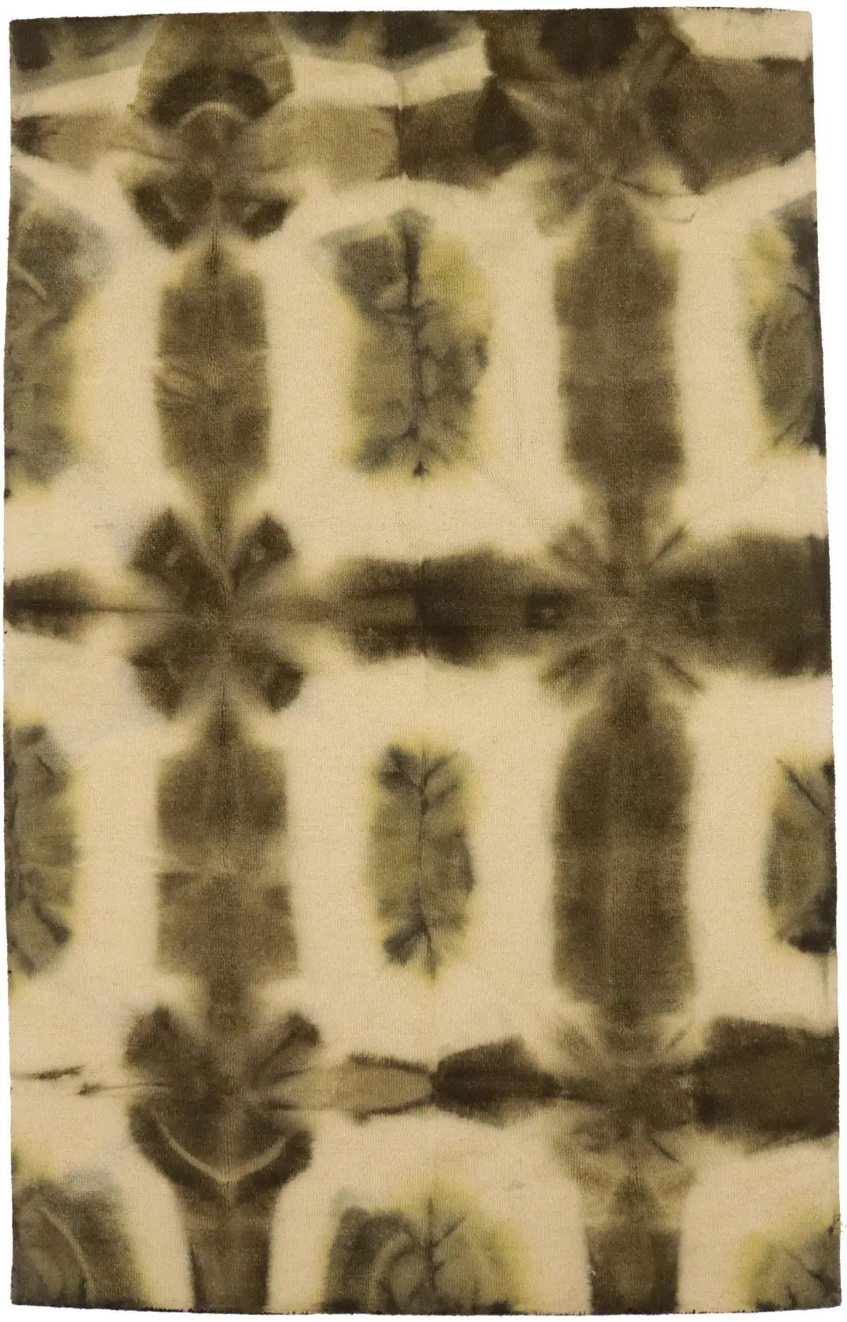 Magic Rugs Brown & Cream Tie-Dye 5X8 Hand-Tufted Modern Rug