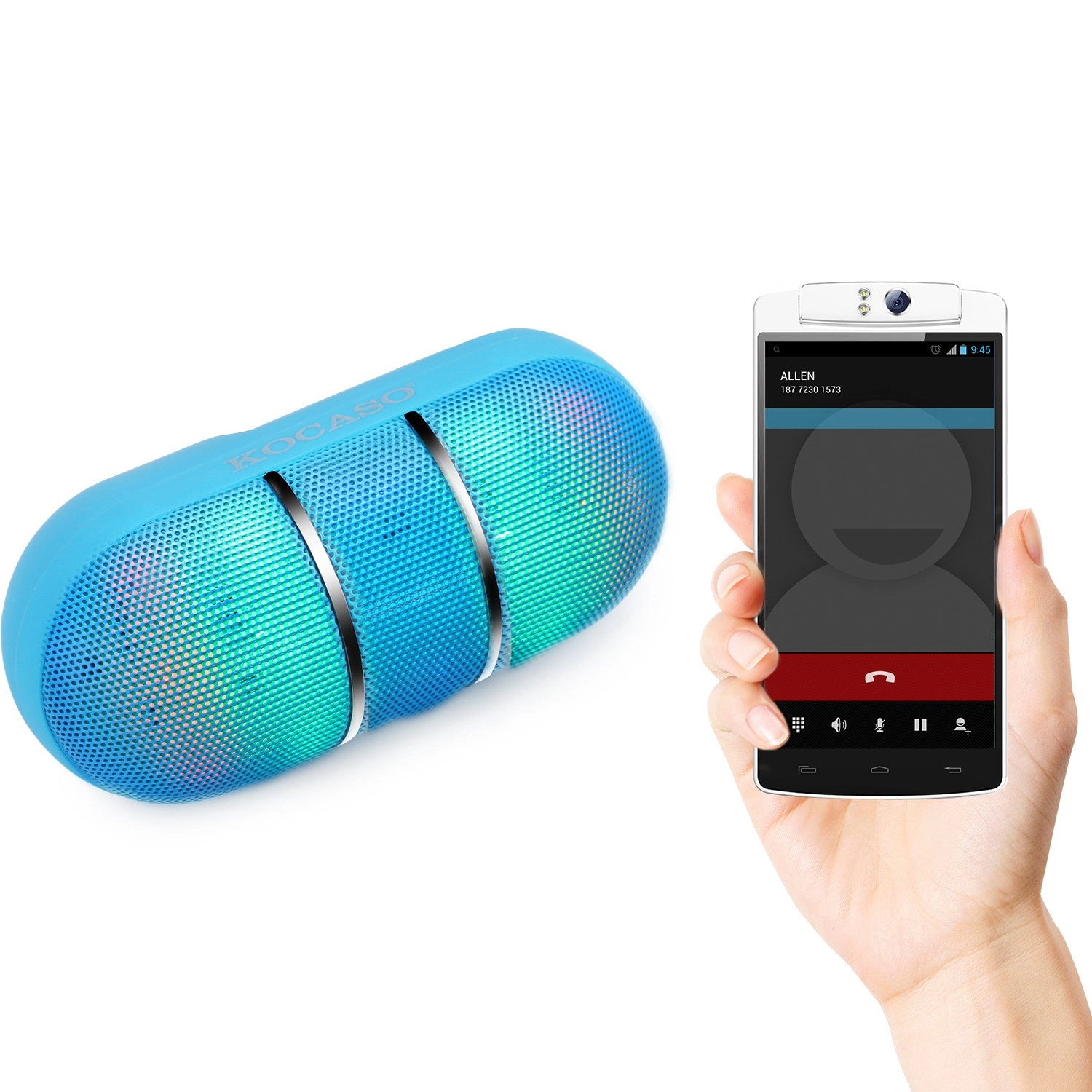 GBruno LED Wireless Speaker With Rainbow Lights